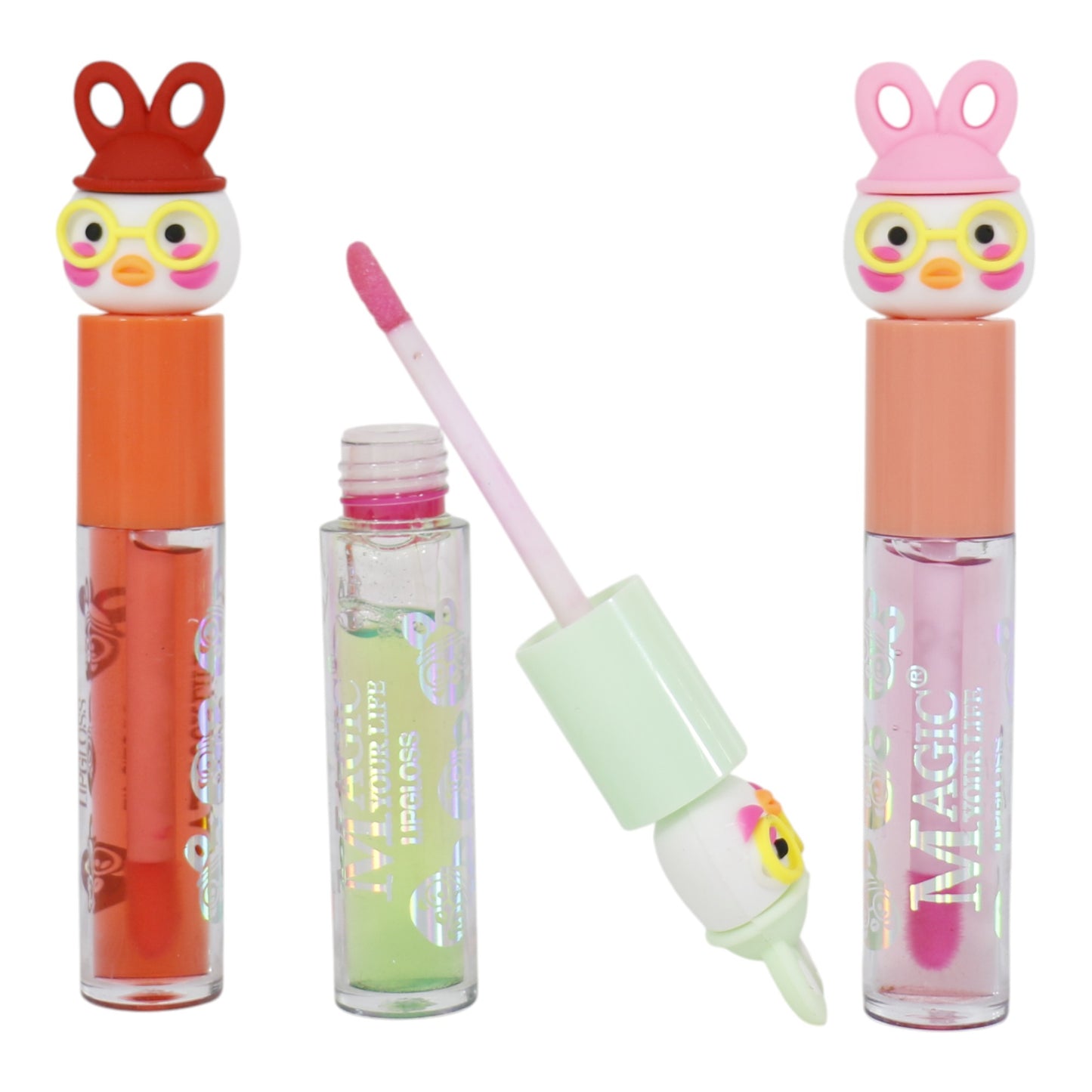 Magic Your Life Rabbit Duck Cartoon Lip OIL LC957. (24PC)