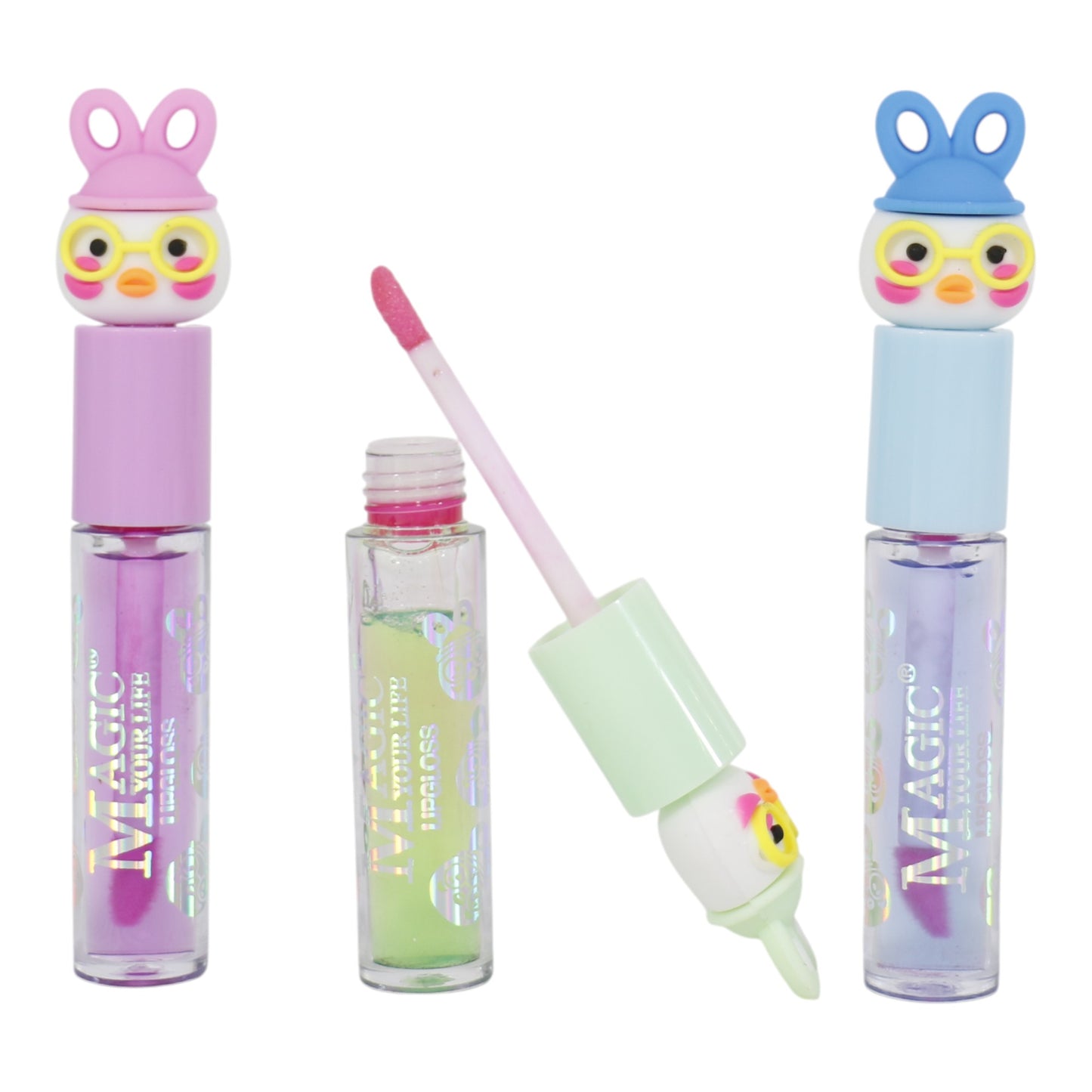 Magic Your Life Rabbit Duck Cartoon Lip OIL LC957. (24PC)