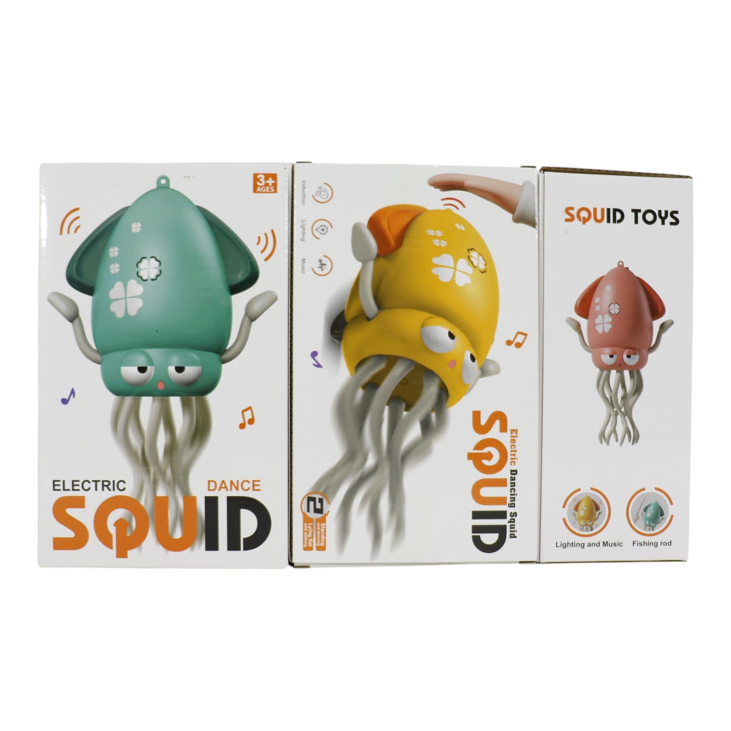 Dancing Squid Lights and Music Toy JT5529-1 (6PC)