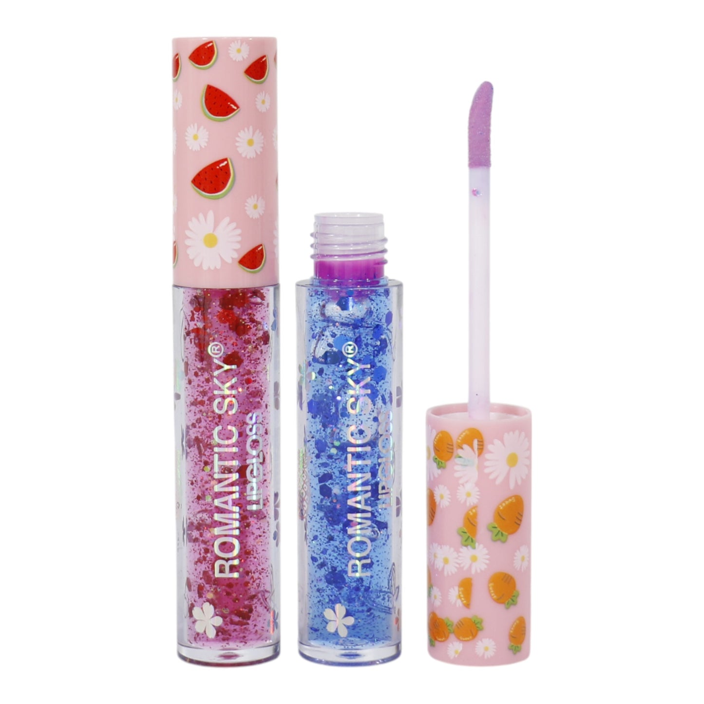 Romantic Sky Glitter Lip Gloss RS022. (24PC)