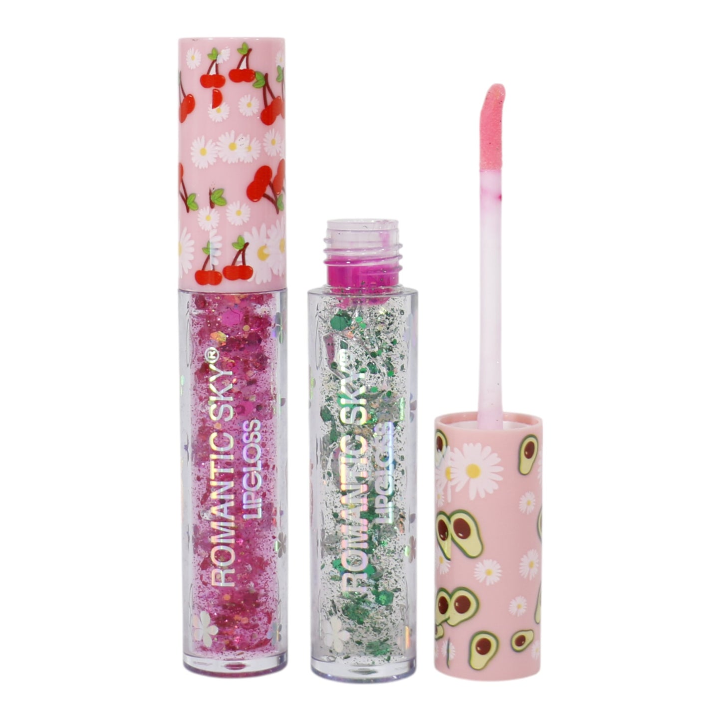 Romantic Sky Glitter Lip Gloss RS022. (24PC)
