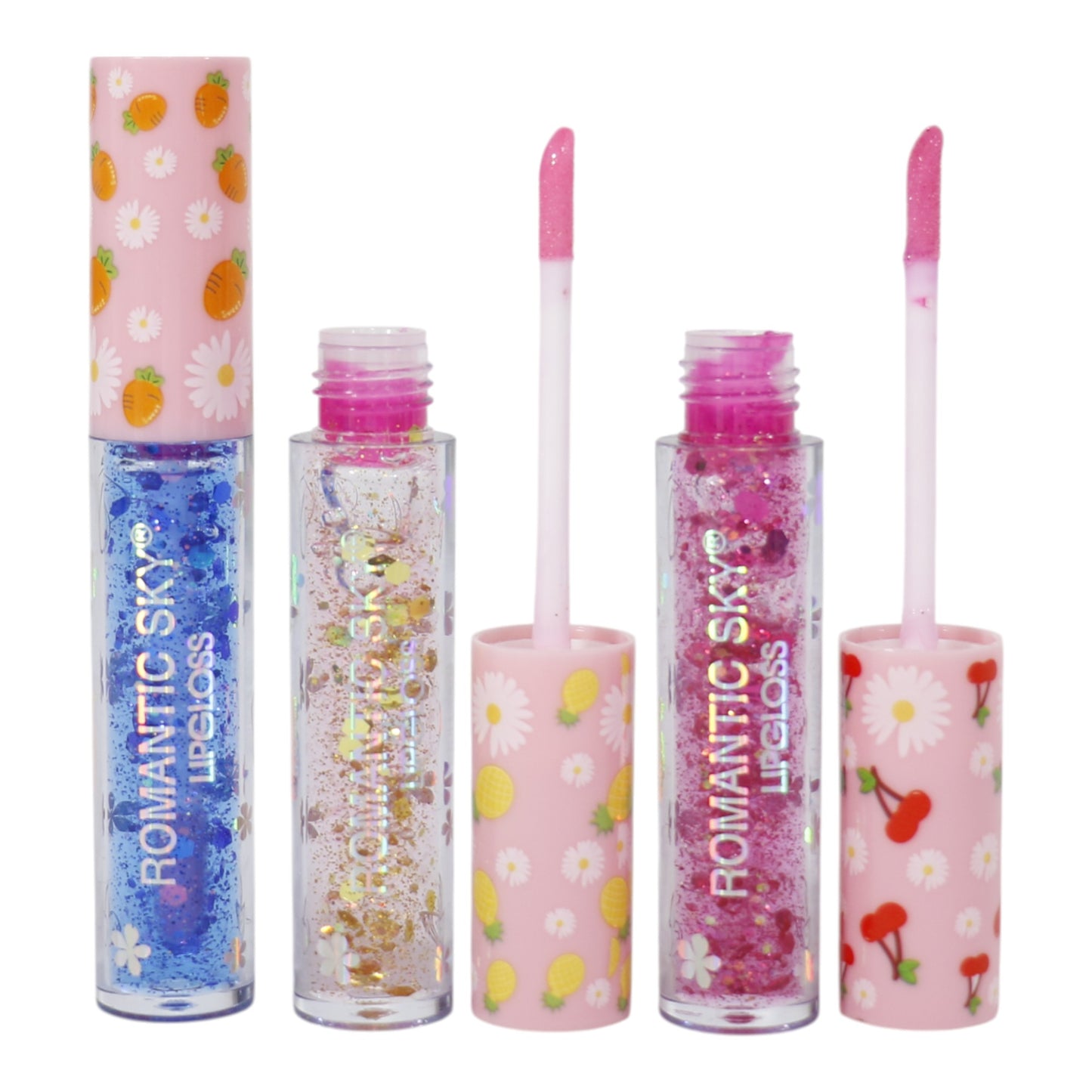 Romantic Sky Glitter Lip Gloss RS022. (24PC)