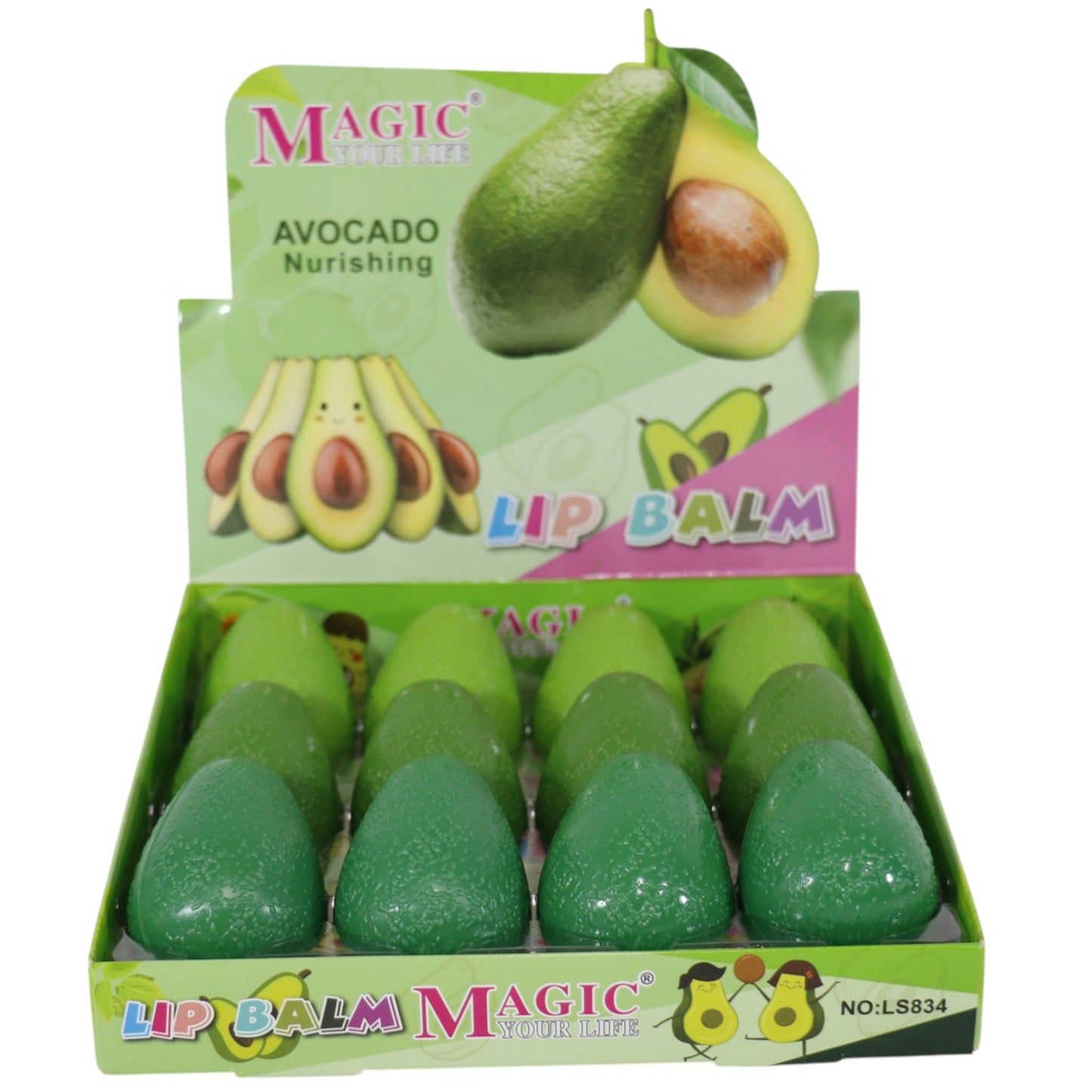 Magic Your Life Avocado Lip Balm LS834. (12PC)