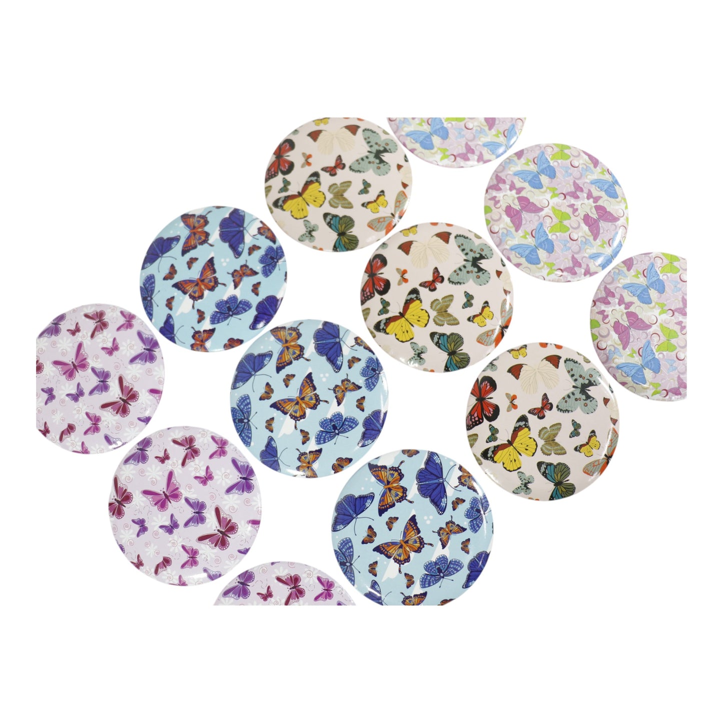 Butterfly Compact Hand Mirror JM5527-20 (12PC)