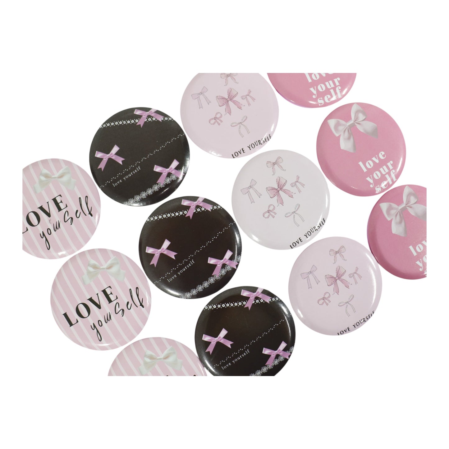 Ribbon Bow Compact Hand Mirror JM5527-21 (12PC)