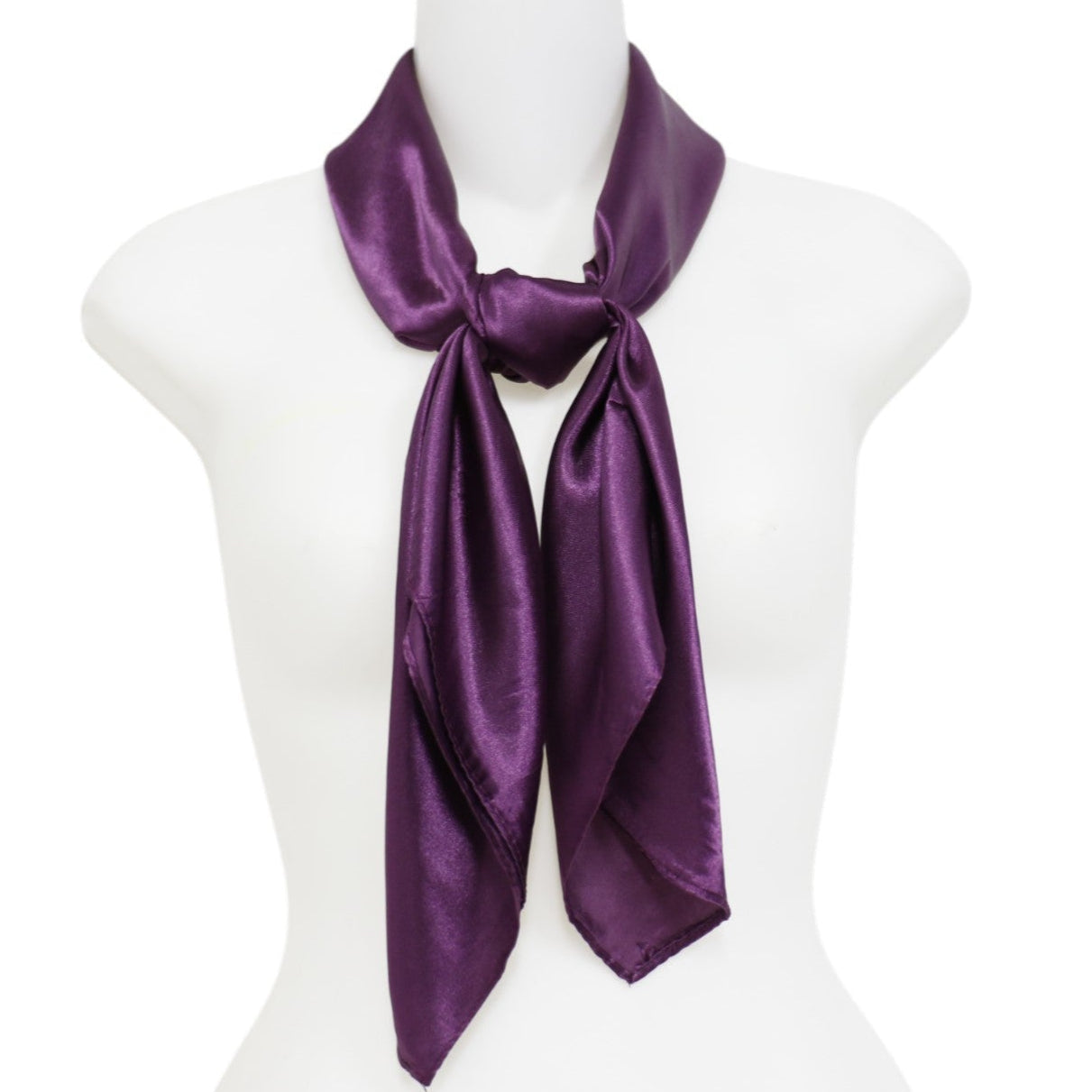 Satin Scarf Plain ST327A (12PC)