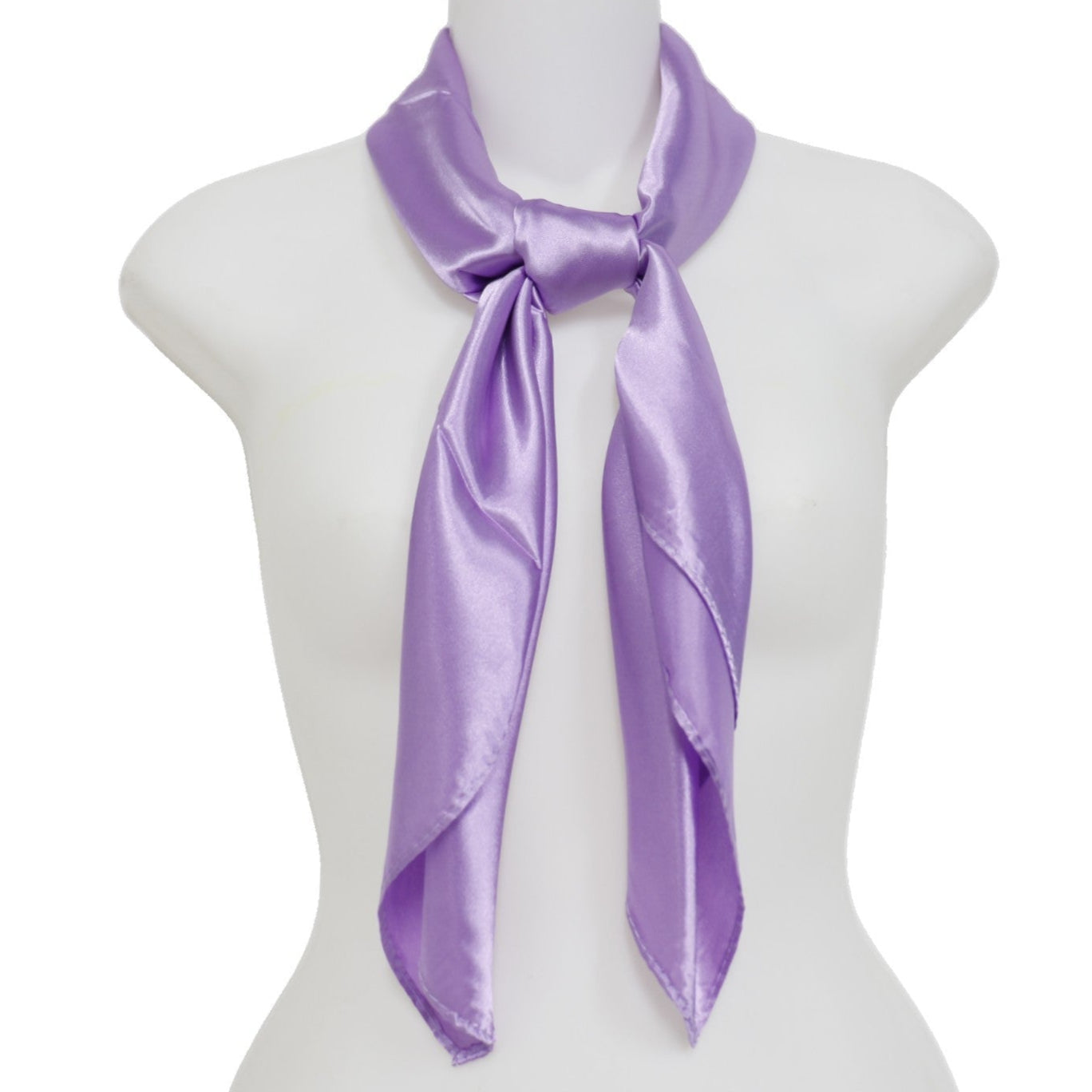 Satin Scarf Plain ST327A (12PC)