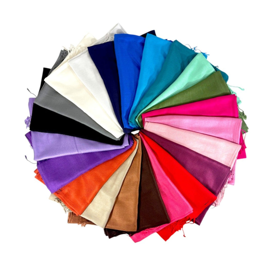 Plain Pashmina PP1028A. (12PC)