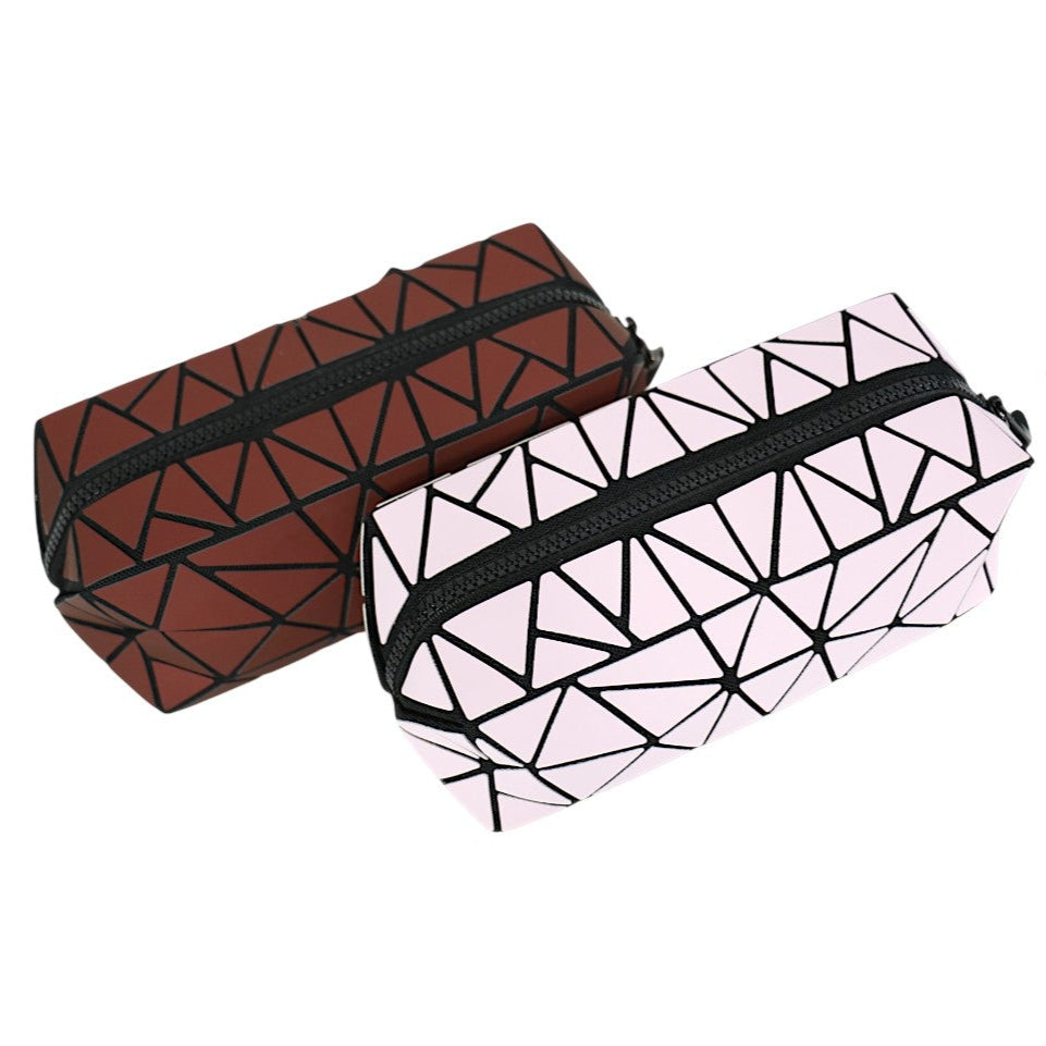 Geometric Triangle Pattern Makeup Pouch JB5526-14 (12PC)