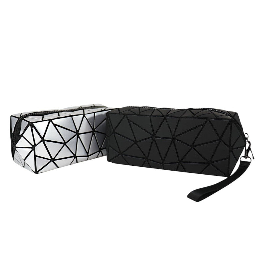 Geometric Triangle Pattern Makeup Pouch JB5526-14 (12PC)