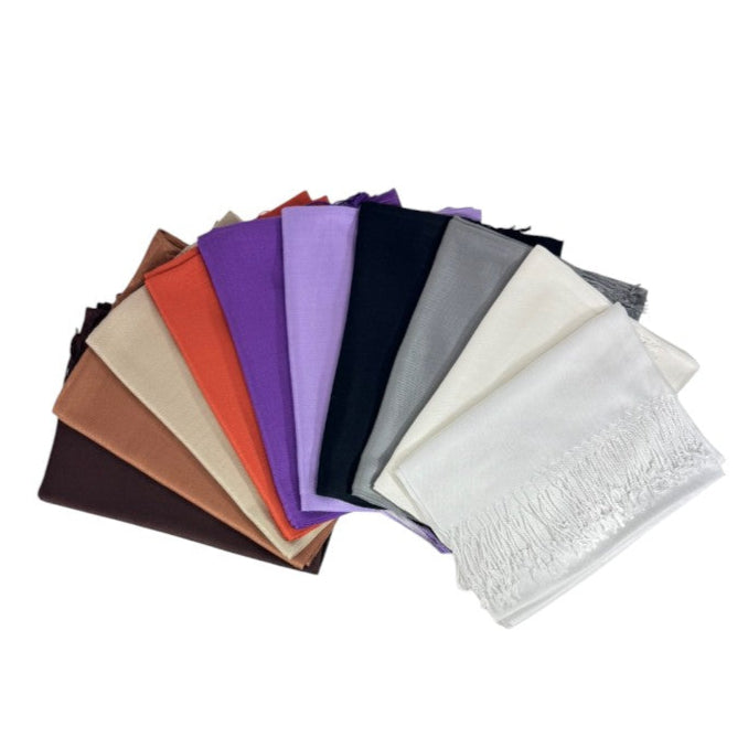 Plain Pashmina PP1028A. (12PC)