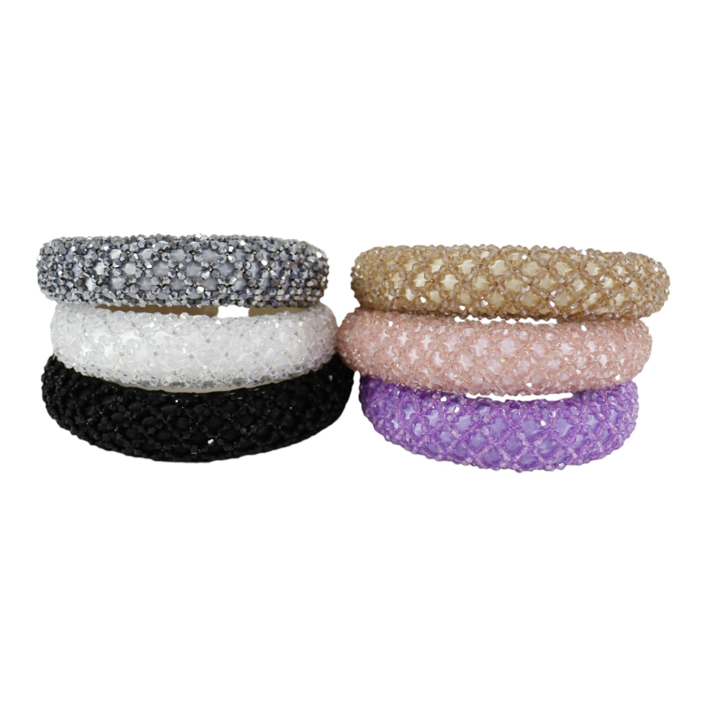 Multi Crystal Decor Headband HB1204-1. (12PC)
