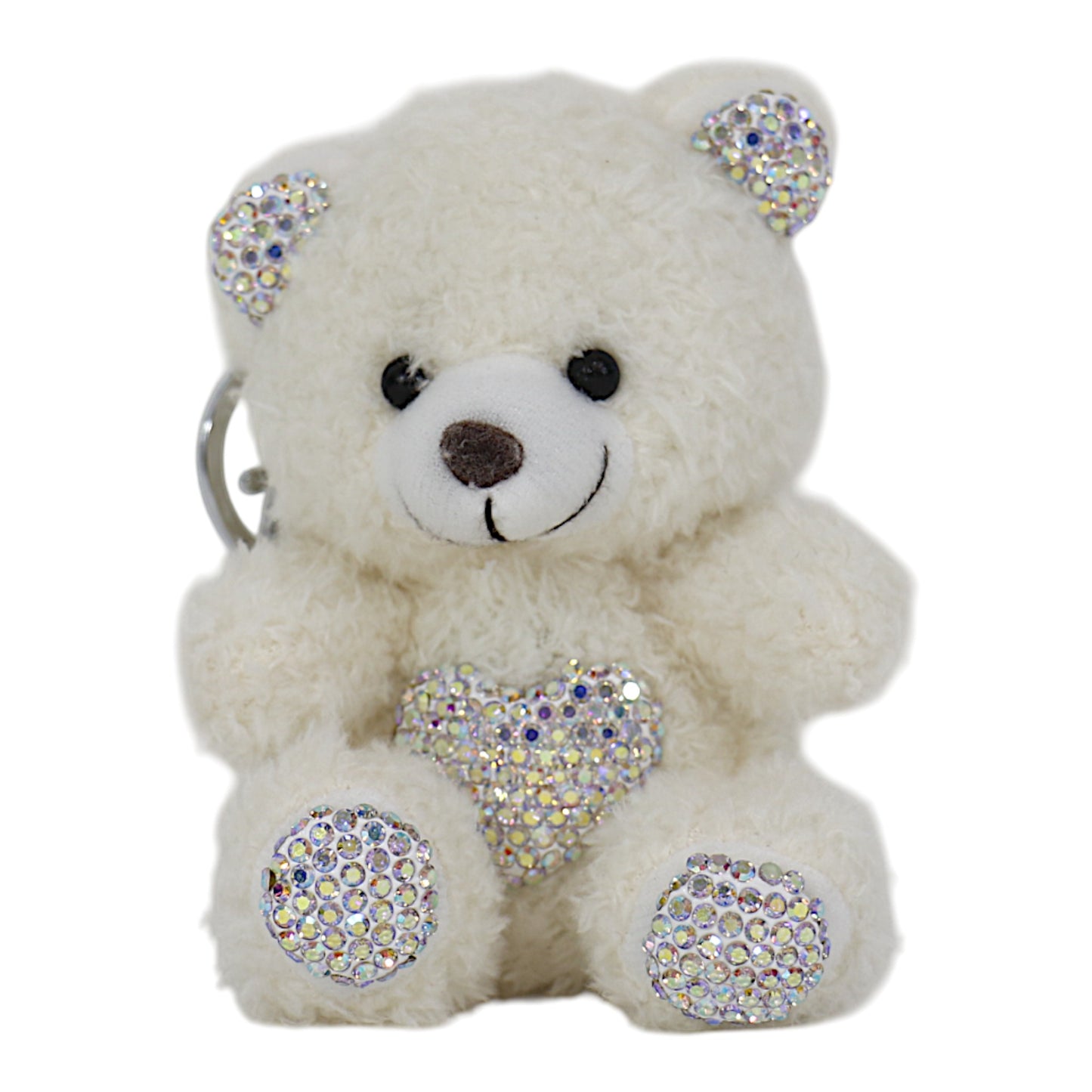 Rhinestone Bear Plush Key Chain KC1026-8. (12PC)