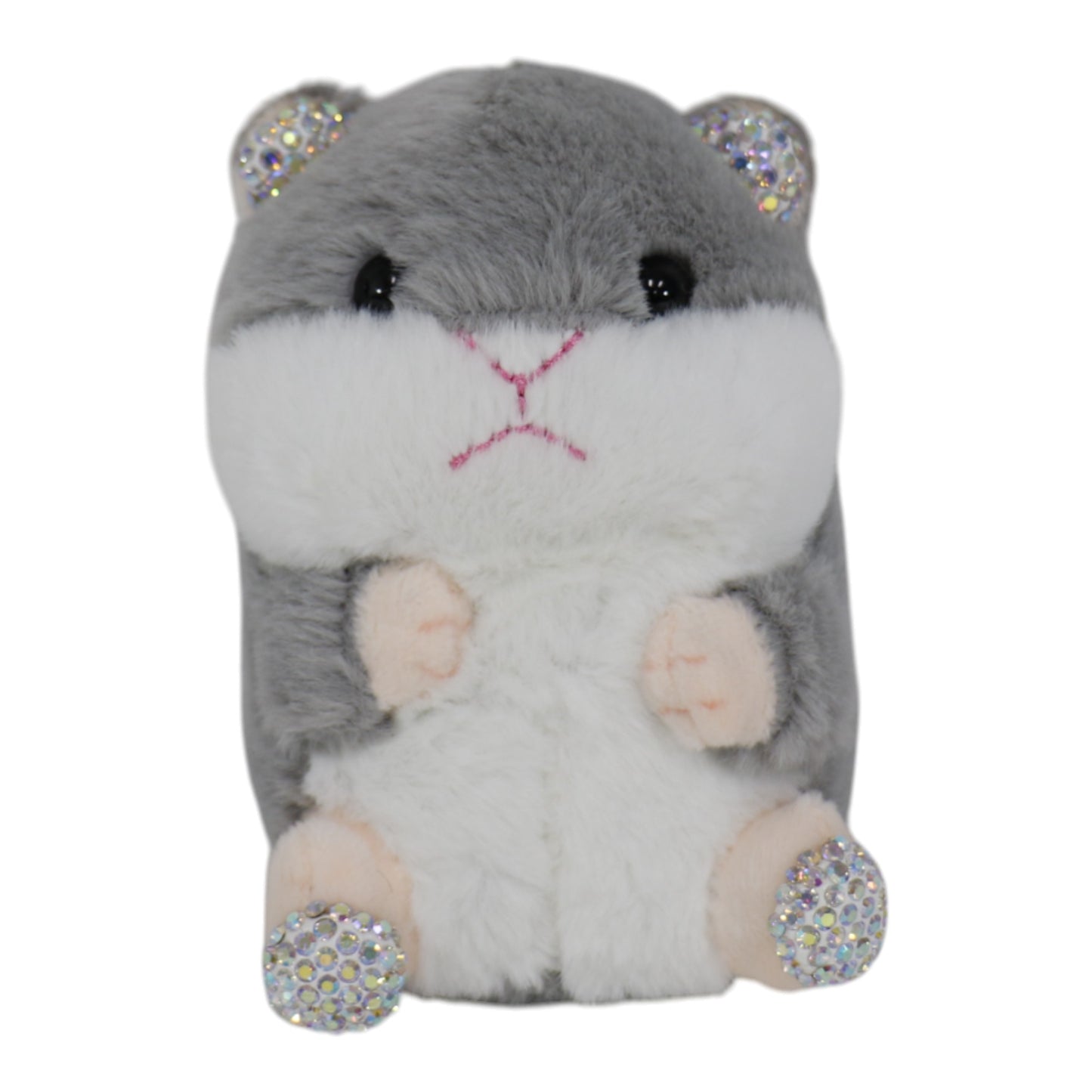 Rhinestone Hamster Plush Key Chain KC31219-31. (12PC)