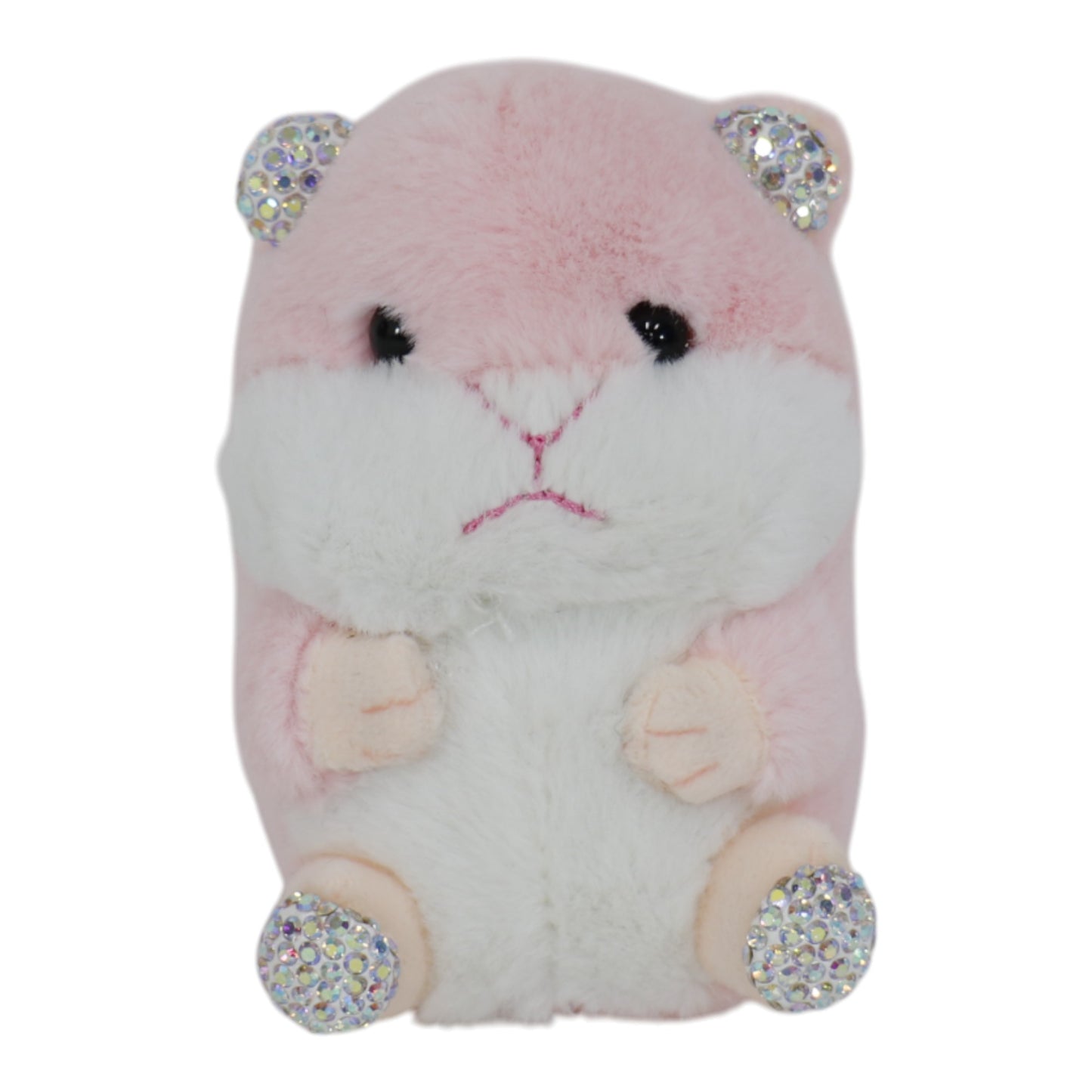 Rhinestone Hamster Plush Key Chain KC31219-31. (12PC)