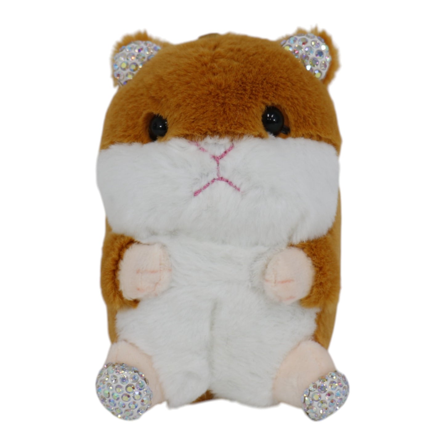 Rhinestone Hamster Plush Key Chain KC31219-31. (12PC)