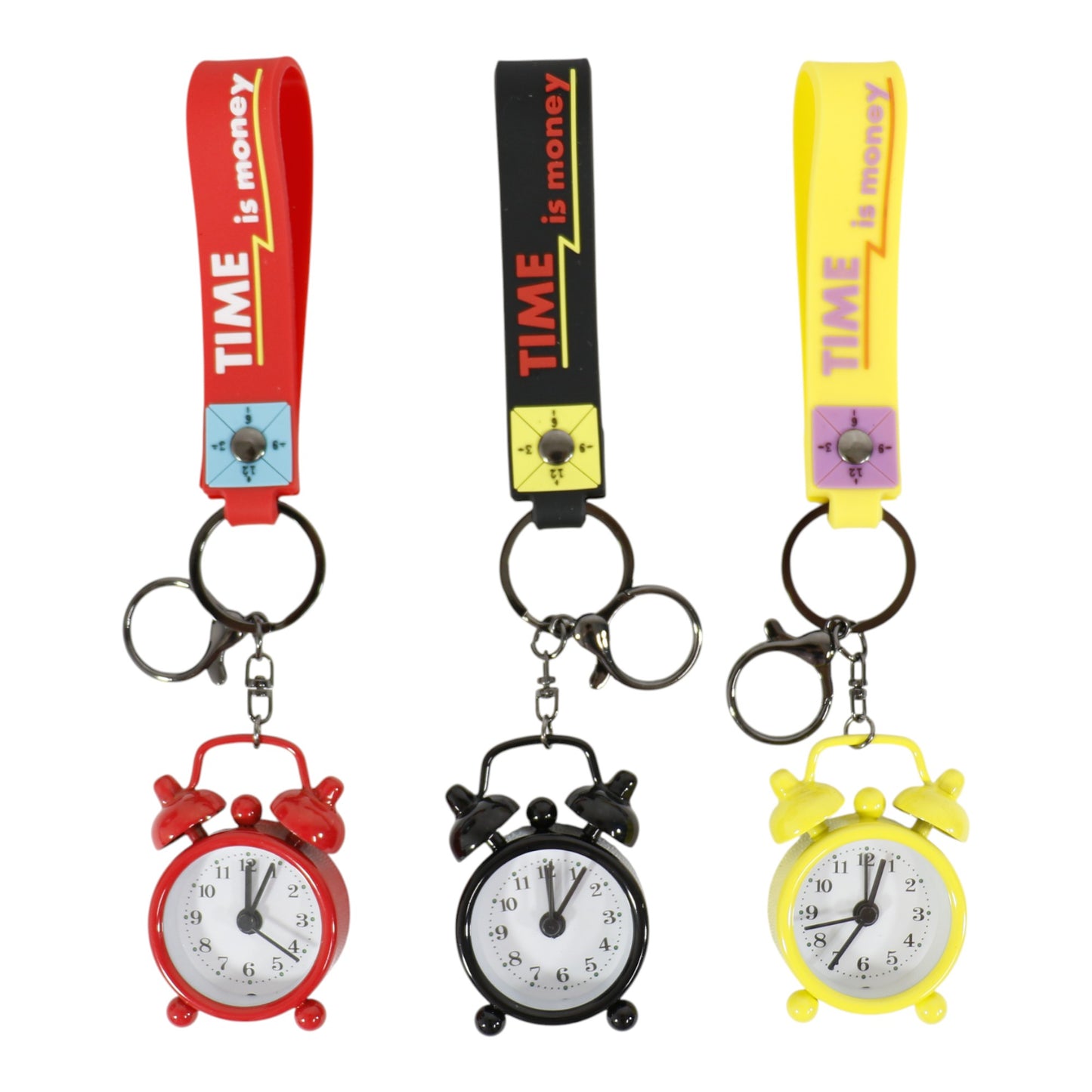 Cute Mini Alarm Clock Key Chain KC2830-53 (12PC)