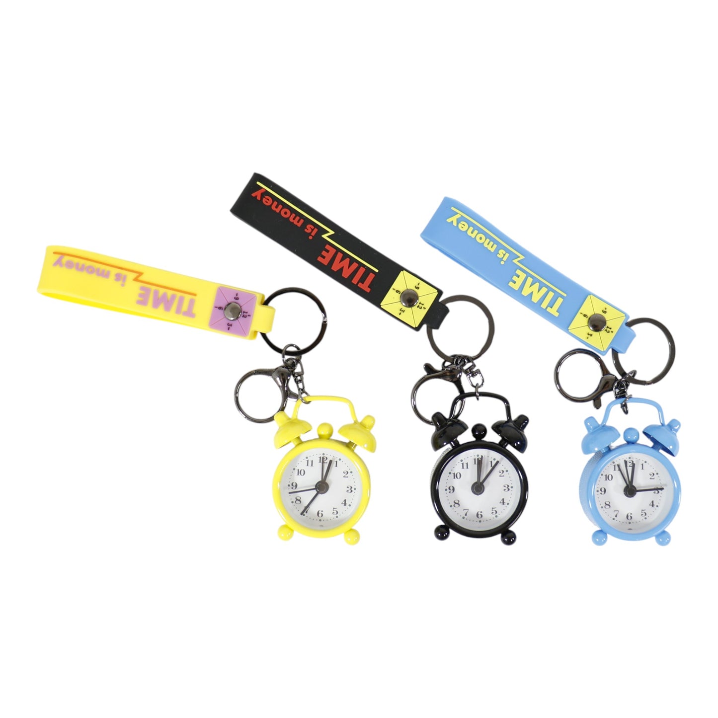 Cute Mini Alarm Clock Key Chain KC2830-53 (12PC)