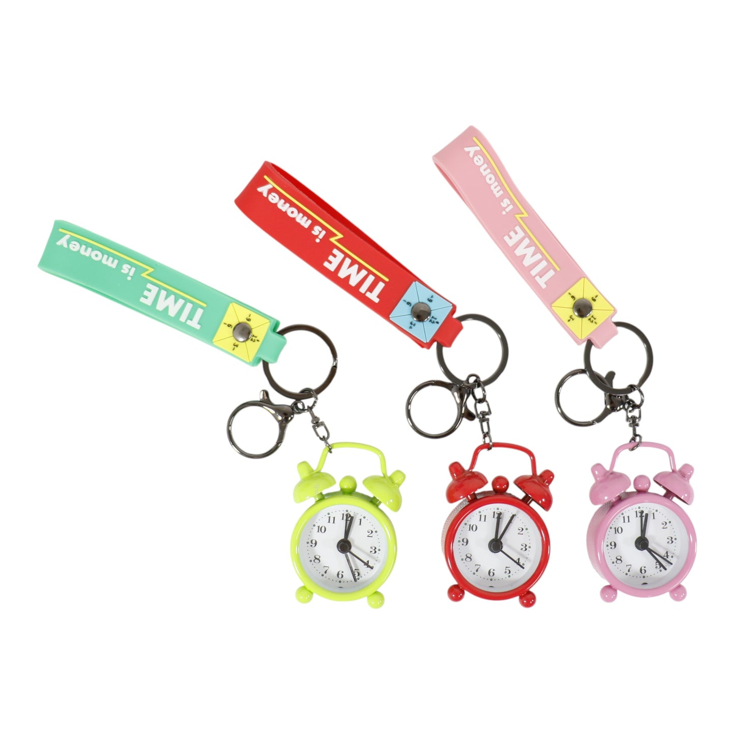 Cute Mini Alarm Clock Key Chain KC2830-53 (12PC)
