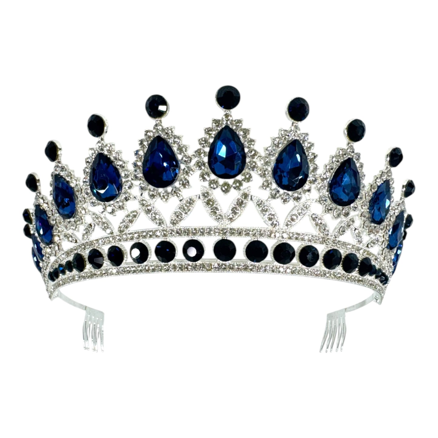 Crystal Tiara Crown HT879 (2PC)
