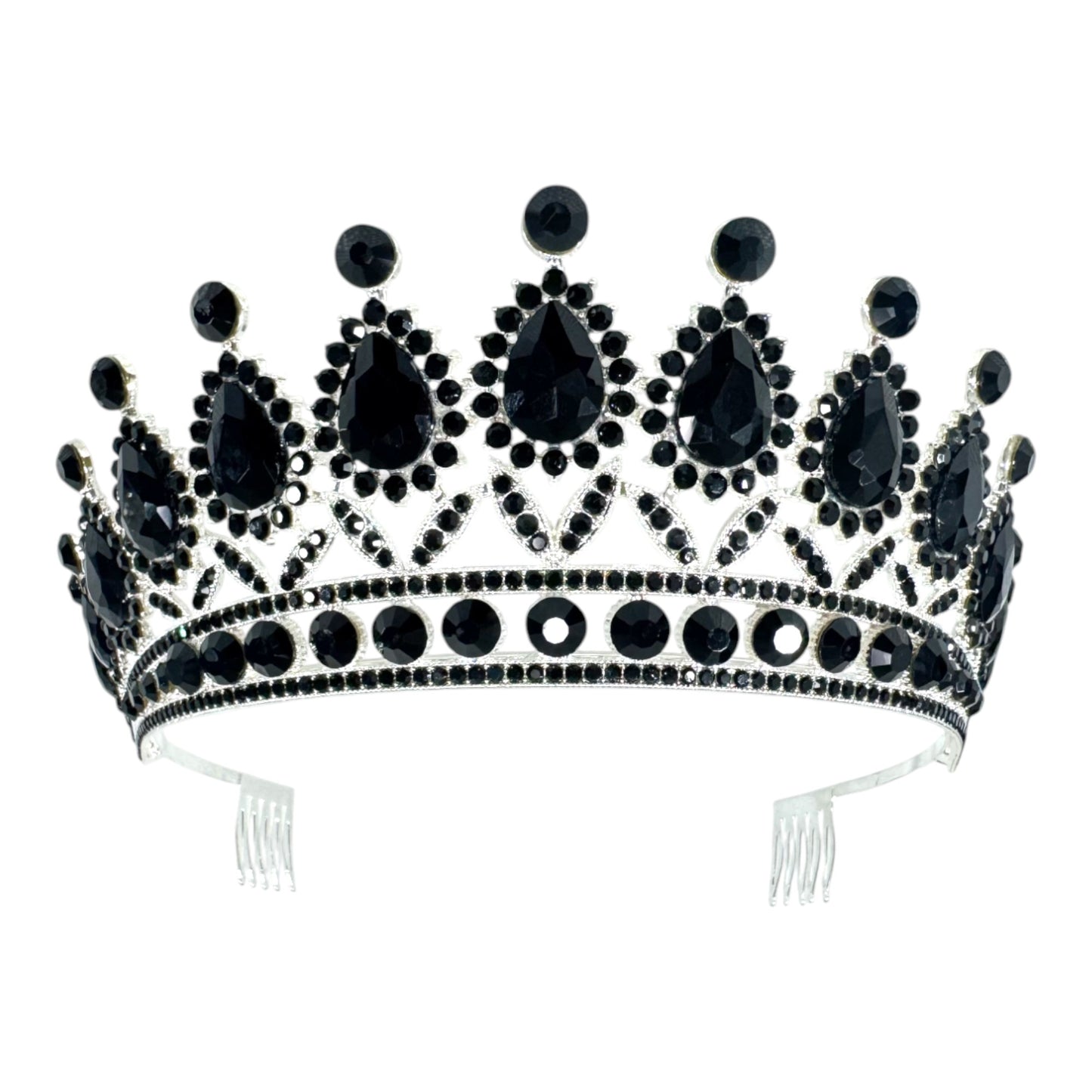 Crystal Tiara Crown HT879 (2PC)