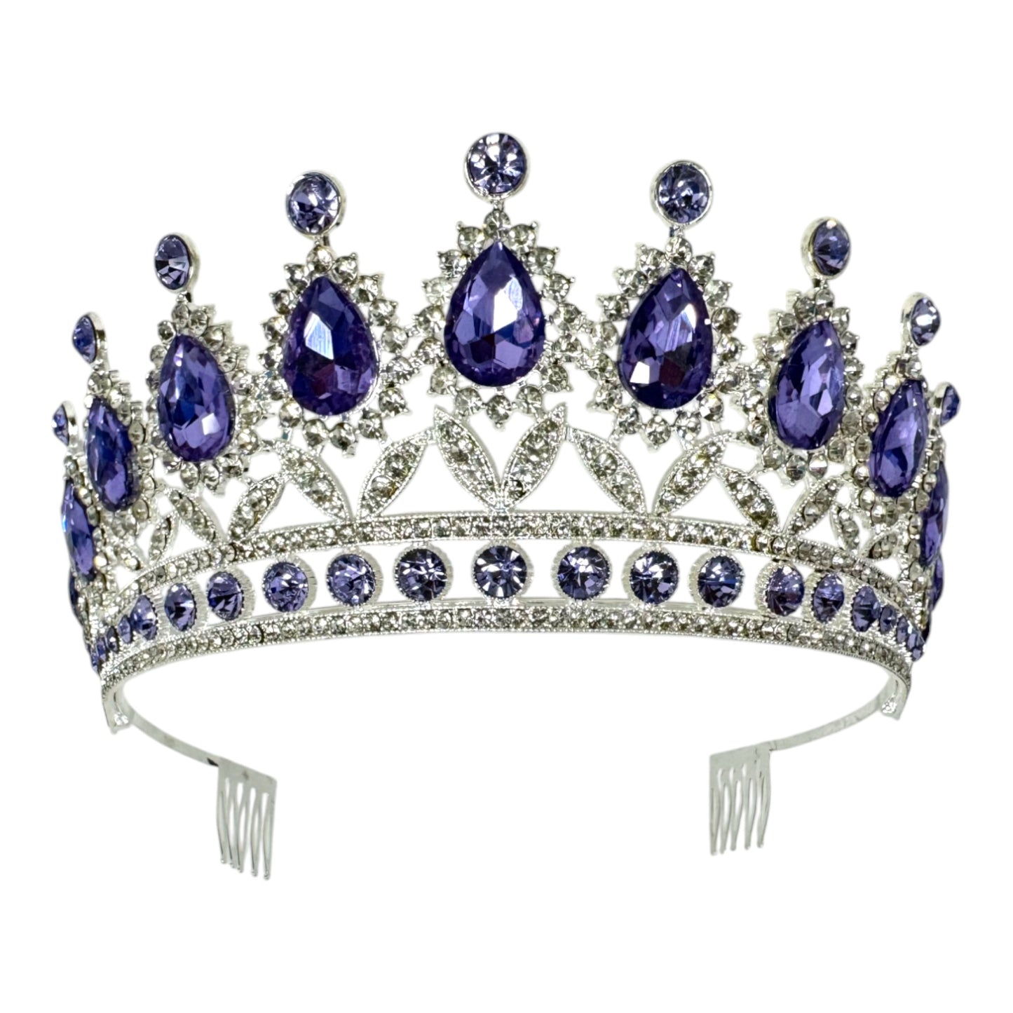 Crystal Tiara Crown HT879 (2PC)