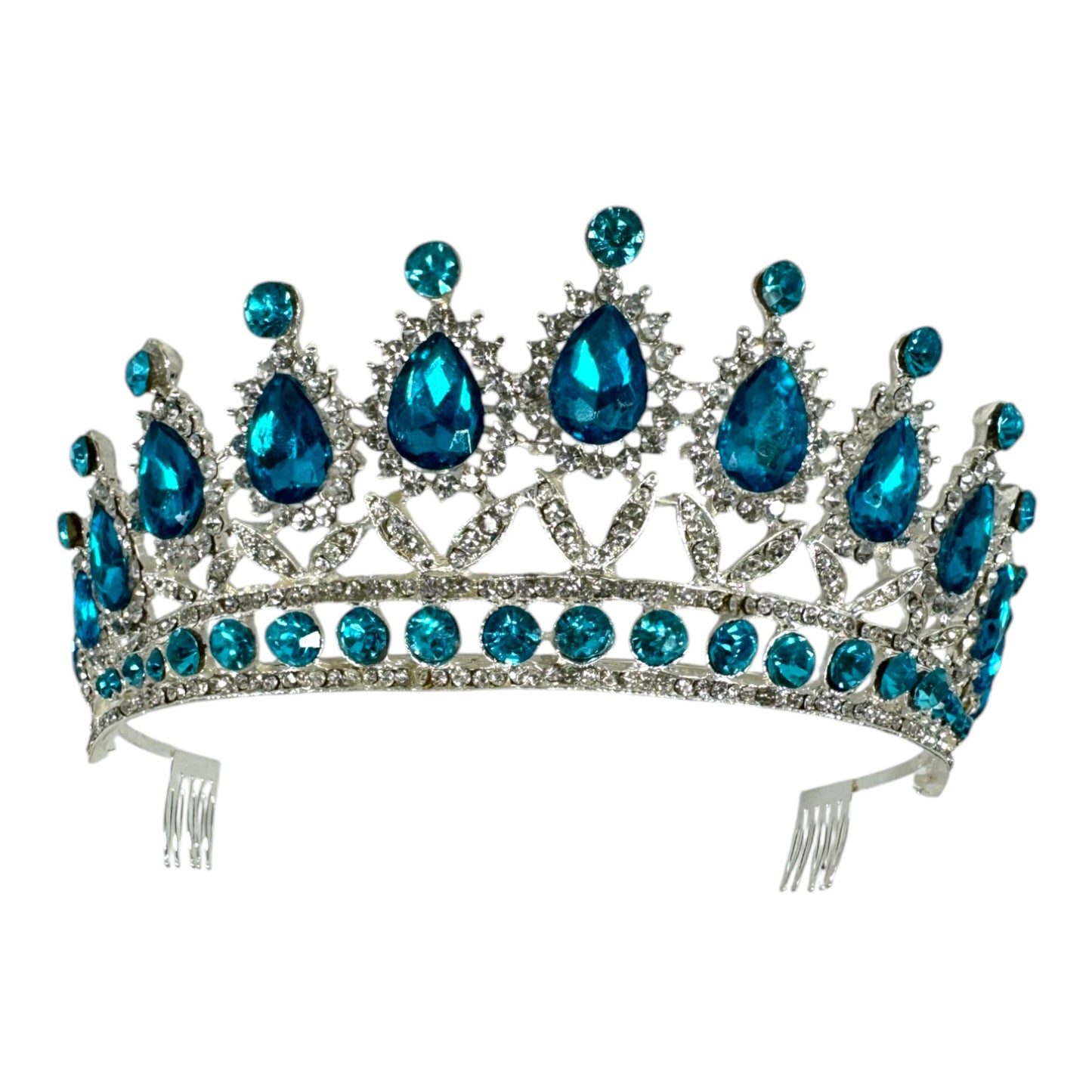 Crystal Tiara Crown HT879 (2PC)