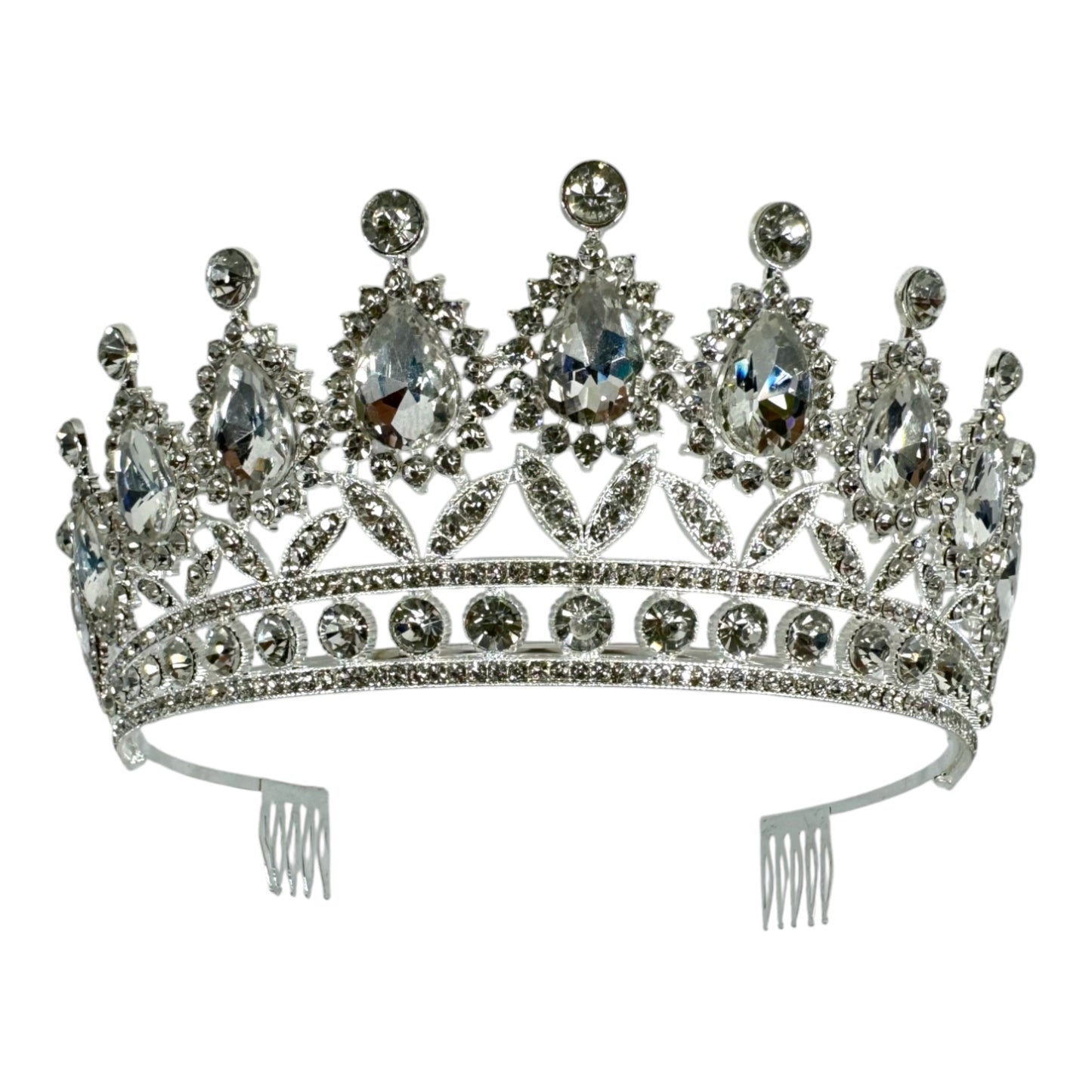 Crystal Tiara Crown HT879 (2PC)
