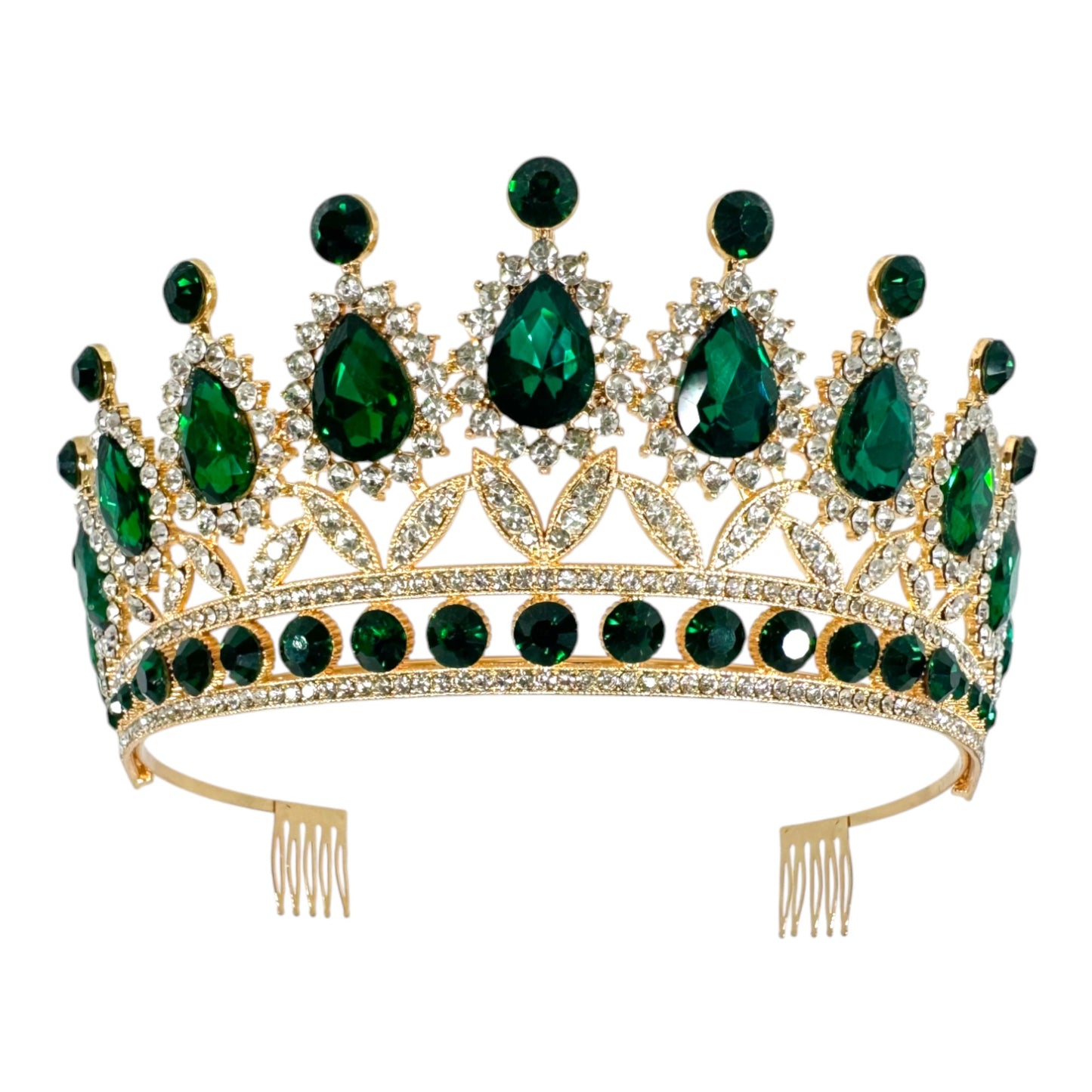 Crystal Tiara Crown HT879 (2PC)