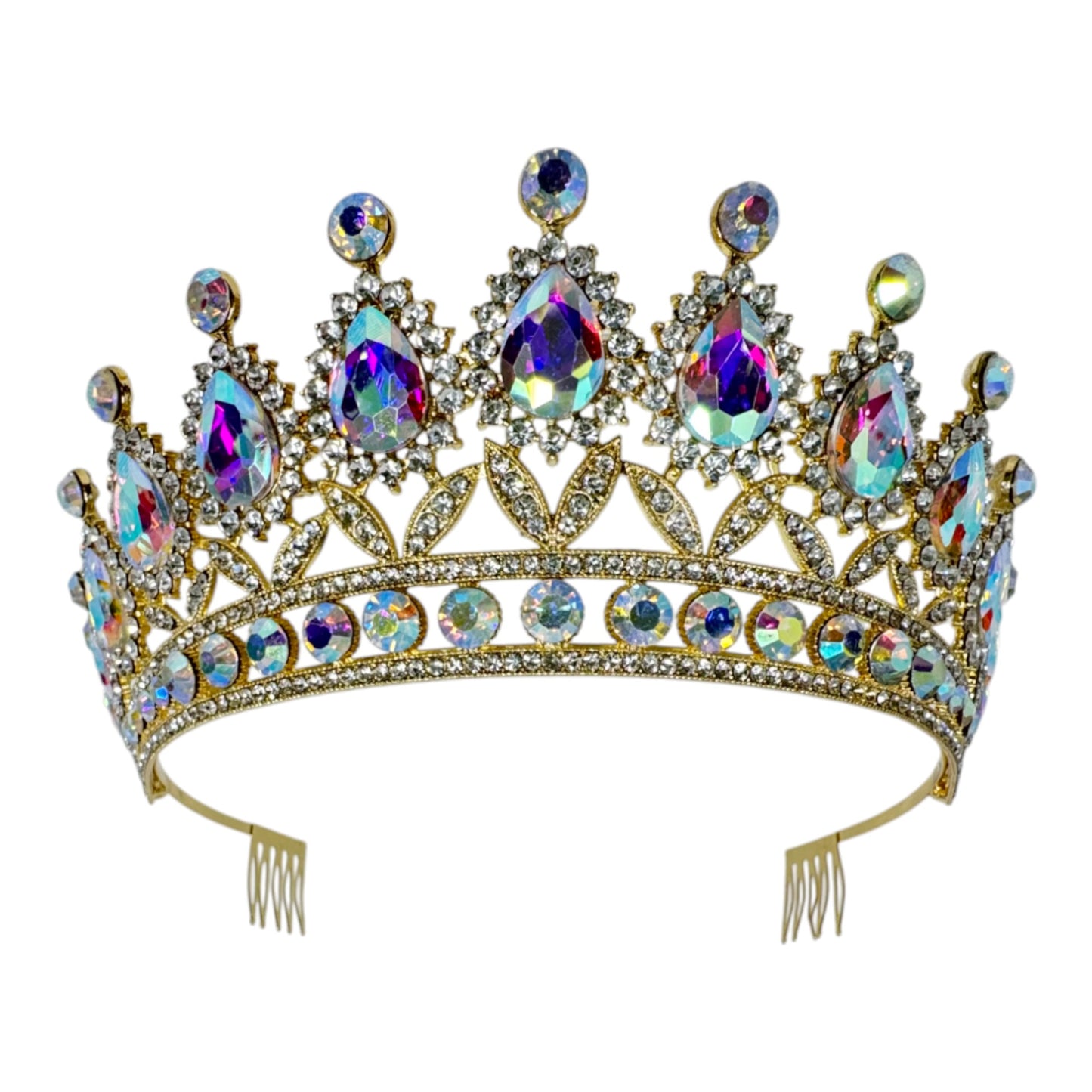 Crystal Tiara Crown HT879 (2PC)
