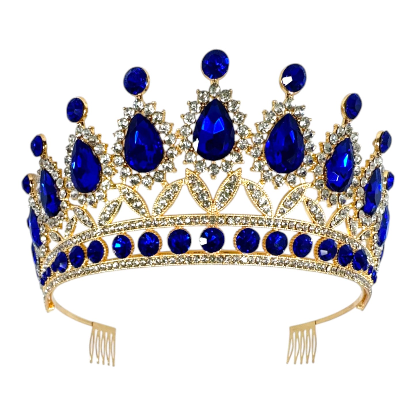 Crystal Tiara Crown HT879 (2PC)