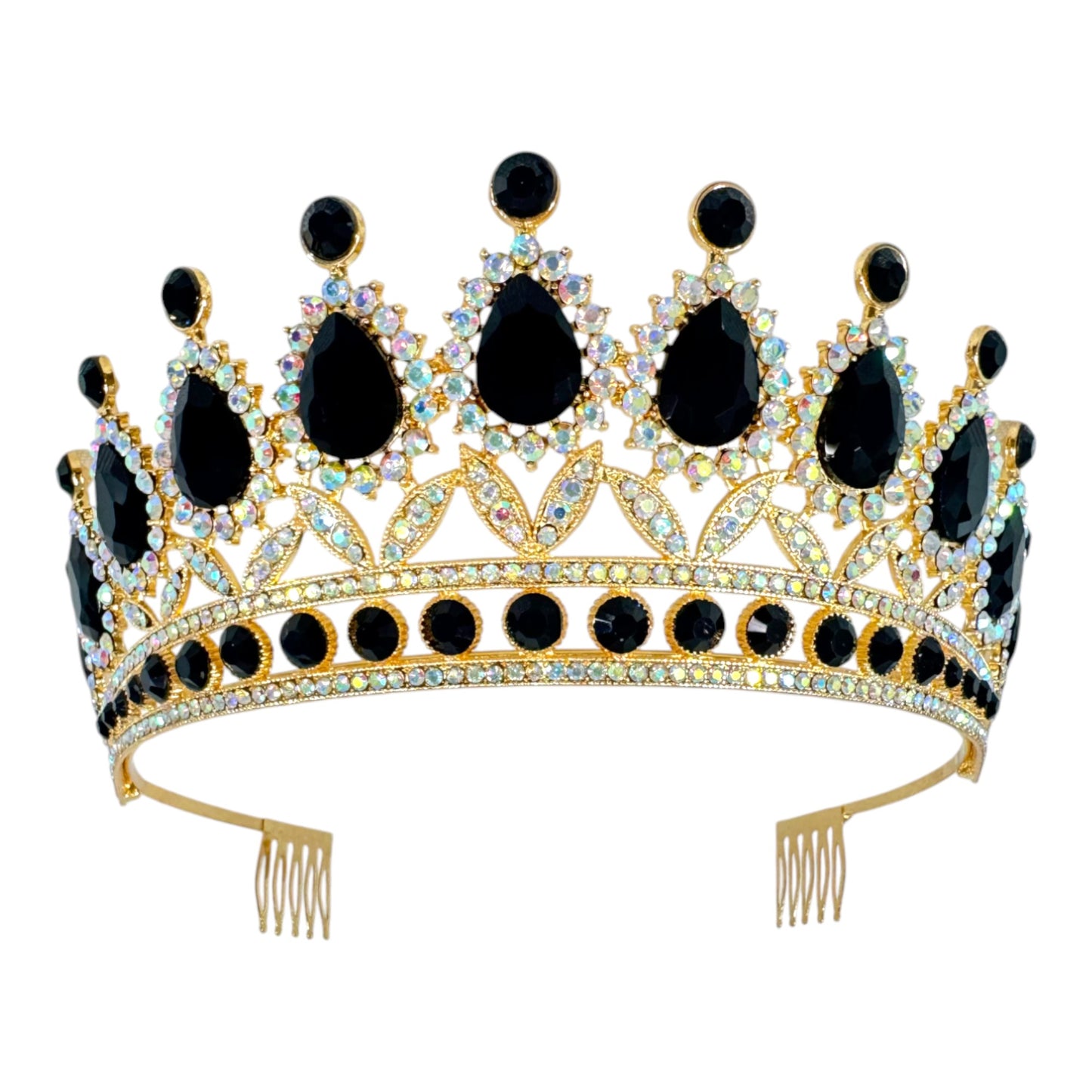Crystal Tiara Crown HT879 (2PC)