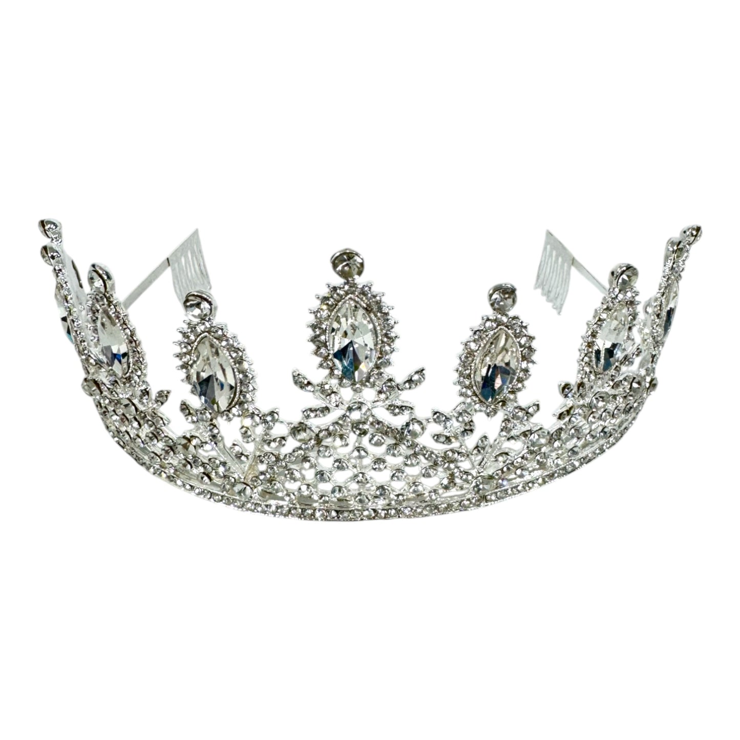 Crystal Tiara Crown CW1027-8 (2pc)