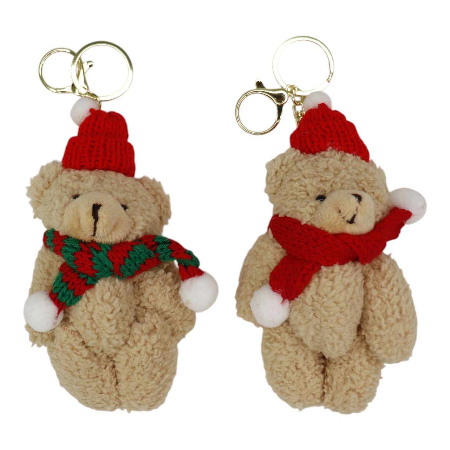 Christmas Muffler Bear Key Chain SS41014-21..(12PC)