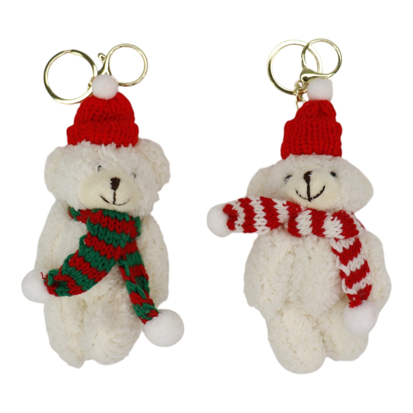 Christmas Muffler Bear Key Chain SS41014-21..(12PC)