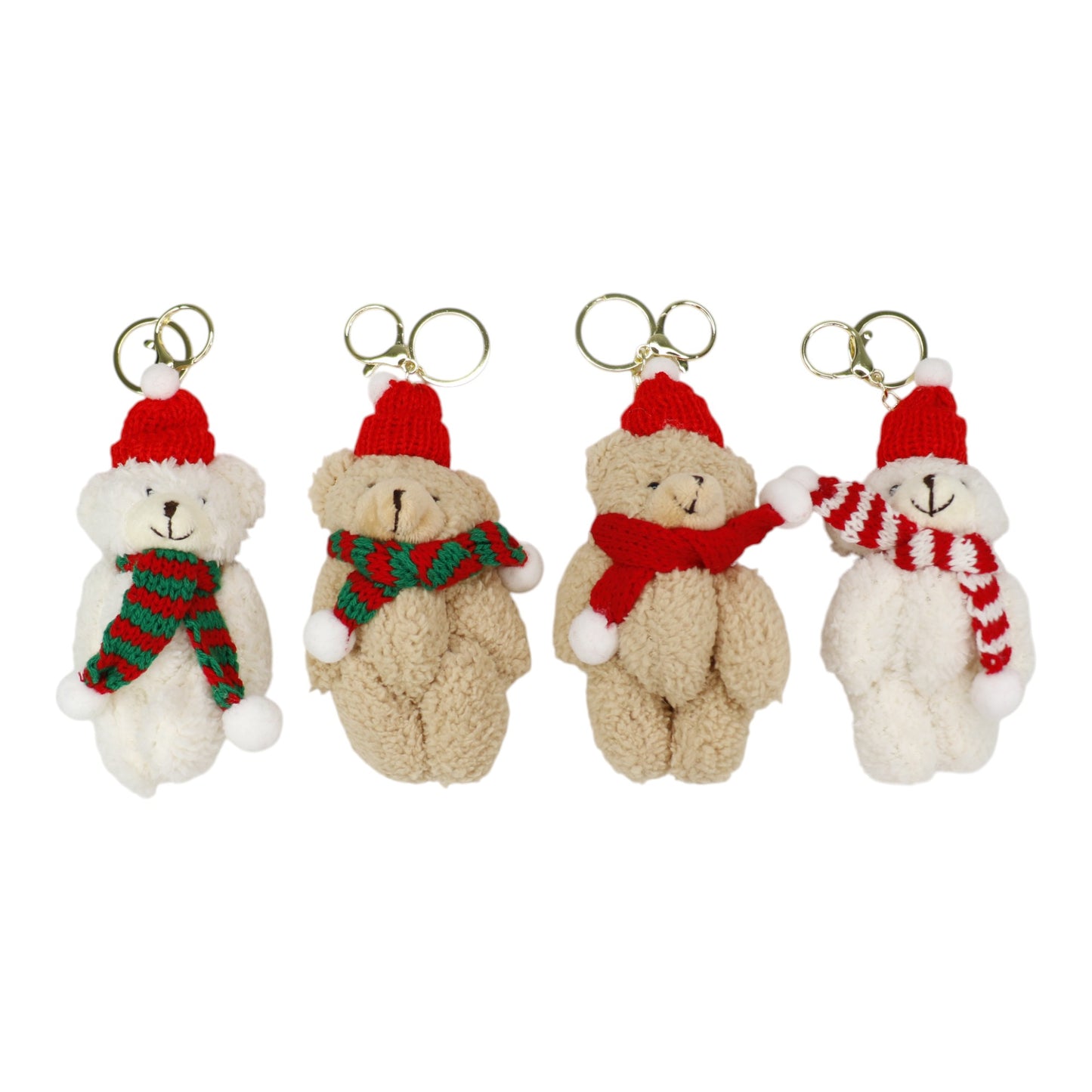 Christmas Muffler Bear Key Chain SS41014-21..(12PC)
