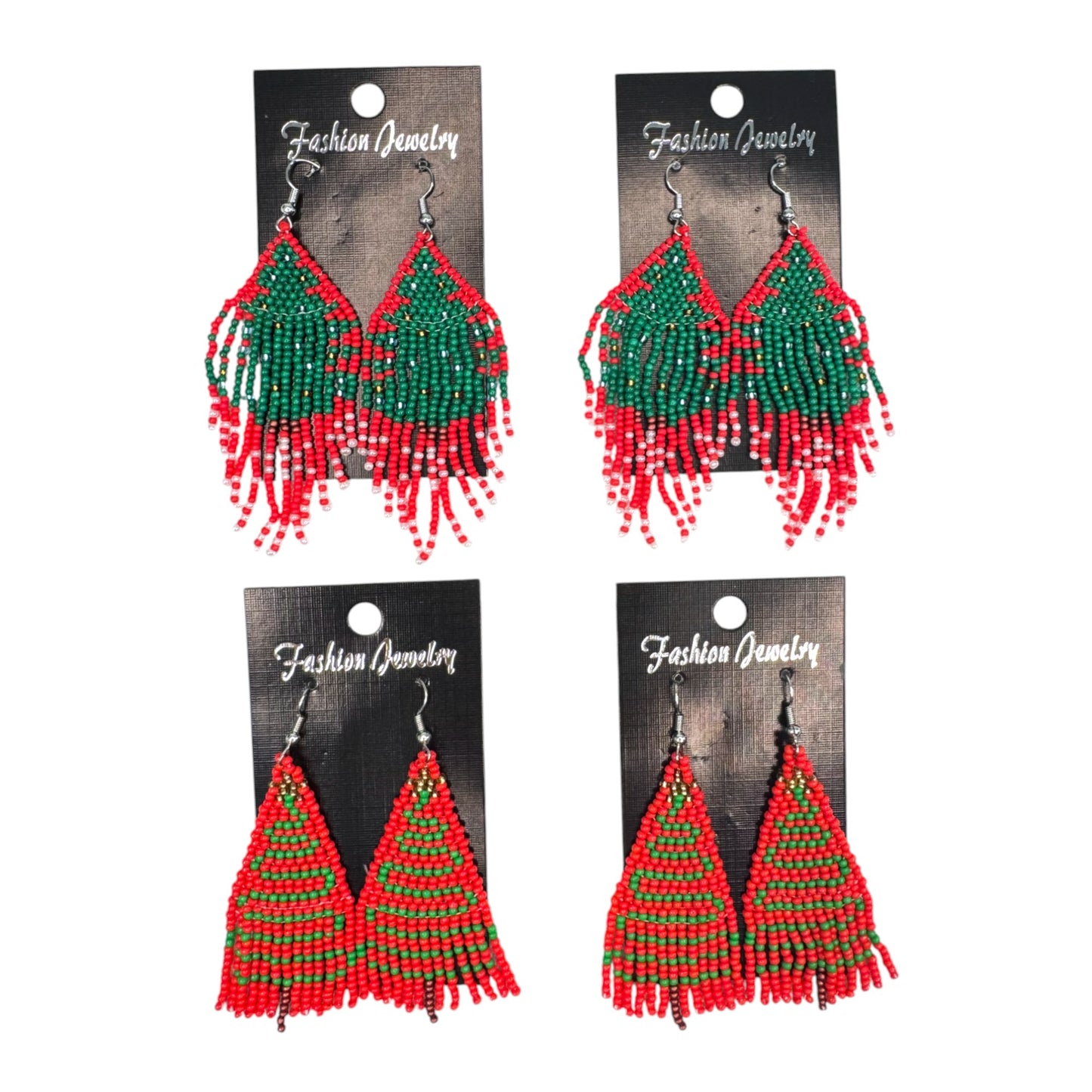 Fringe Christmas Bead Earring ER2829-26. (12PC)