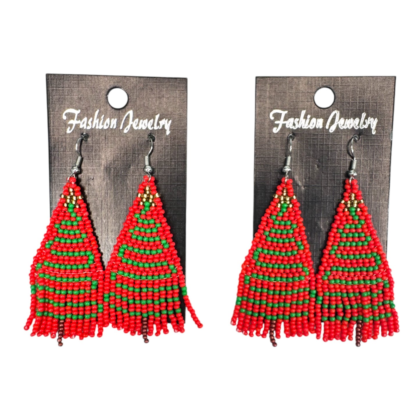 Fringe Christmas Bead Earring ER2829-26. (12PC)