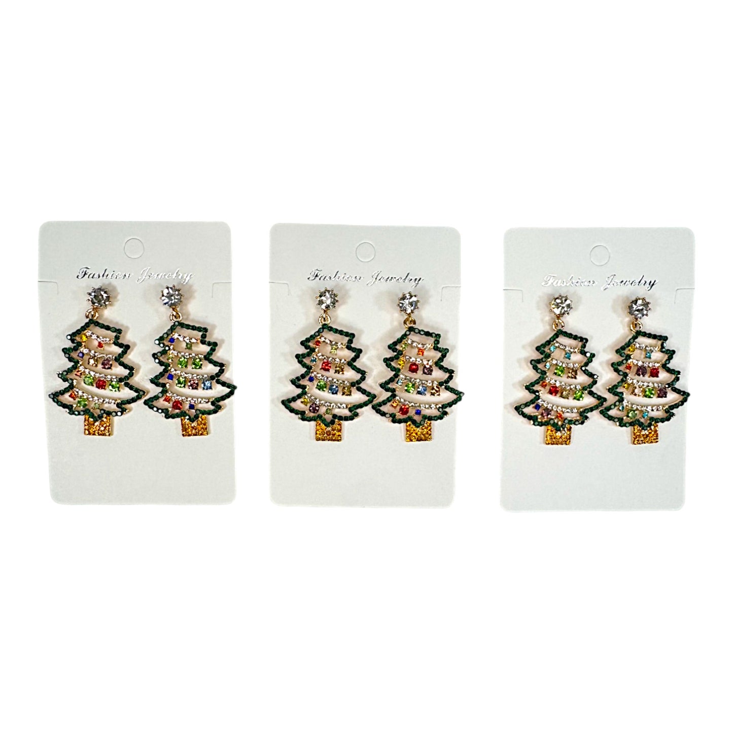 Christmas Tree Earring ER2913-29. (12PC)