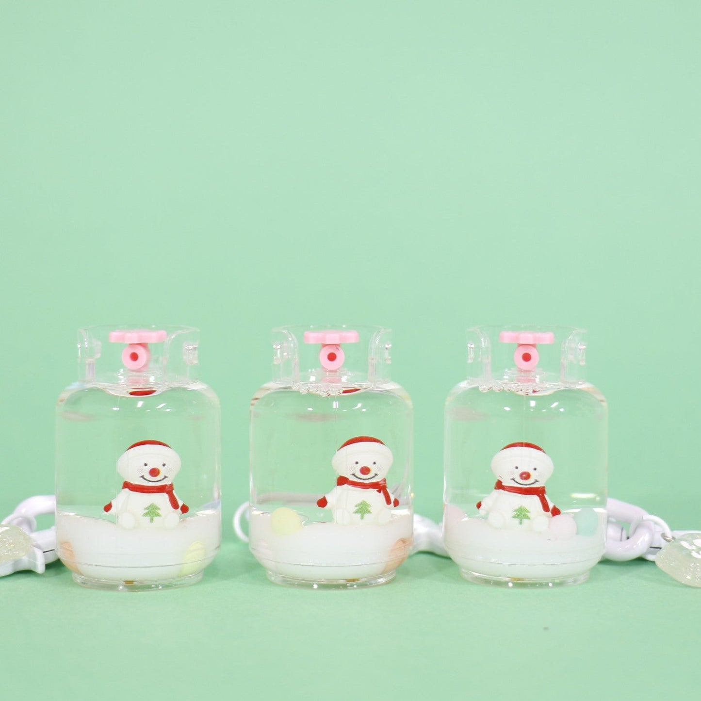 Christmas Holiday Liquid Jar Key Chain KC21026-20. (12PC)