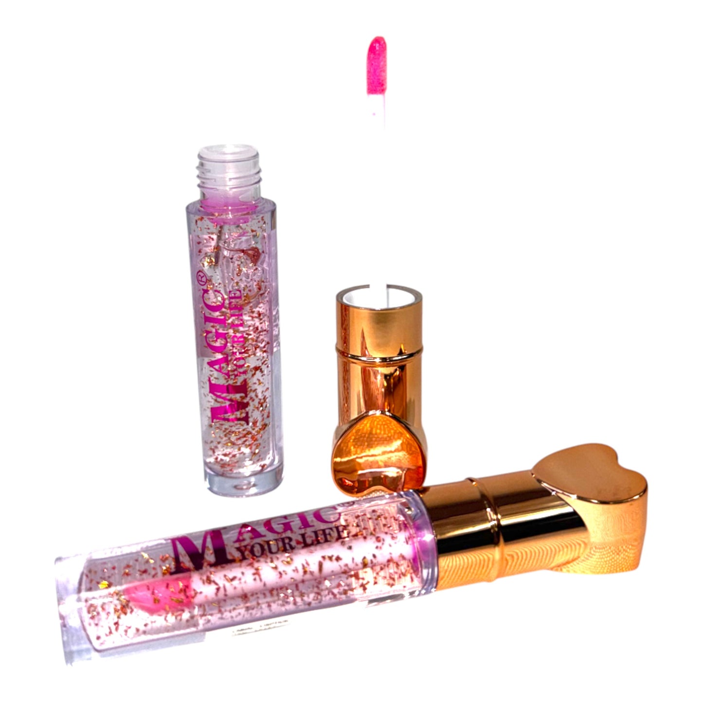 Magic Your Life Heart Lip Gloss LC197. (24PC)