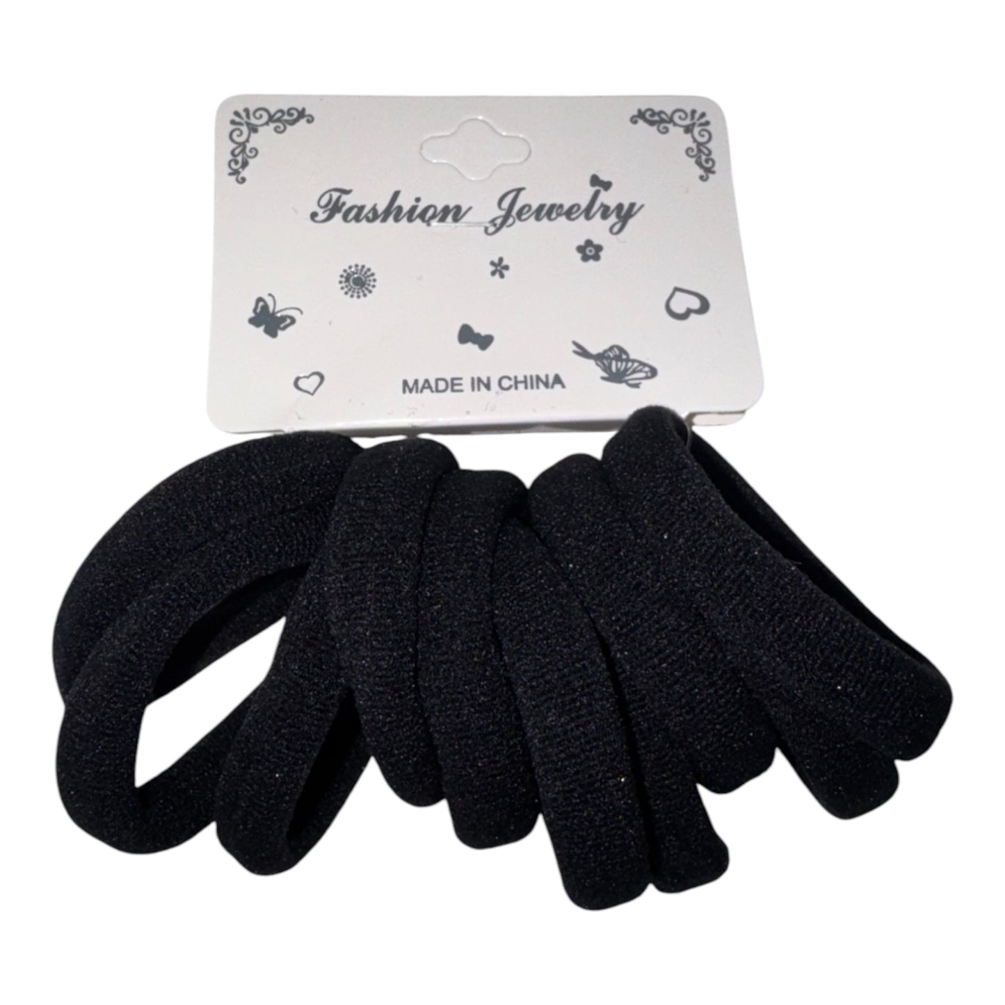 5.5CM Black Hair Tie RB10BK (12PC)