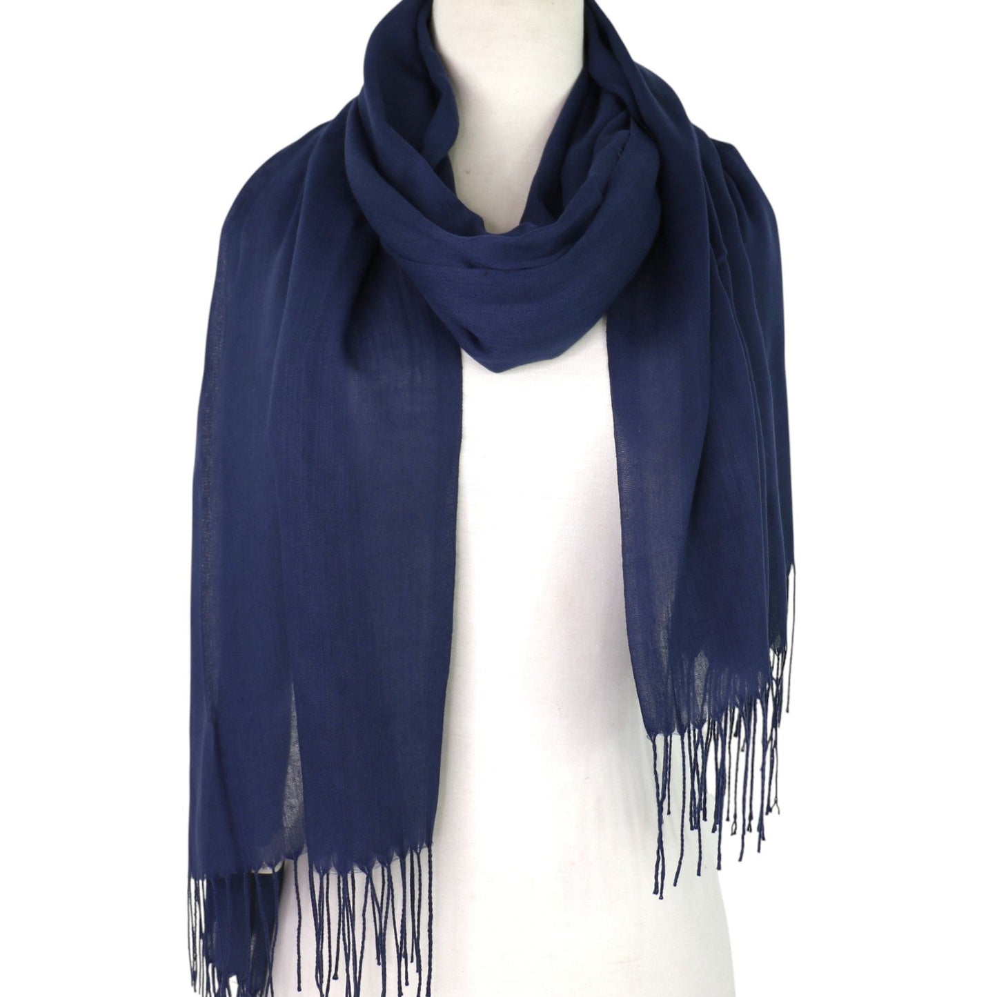 Plain Viscose Scarves VP1211B (12PC)