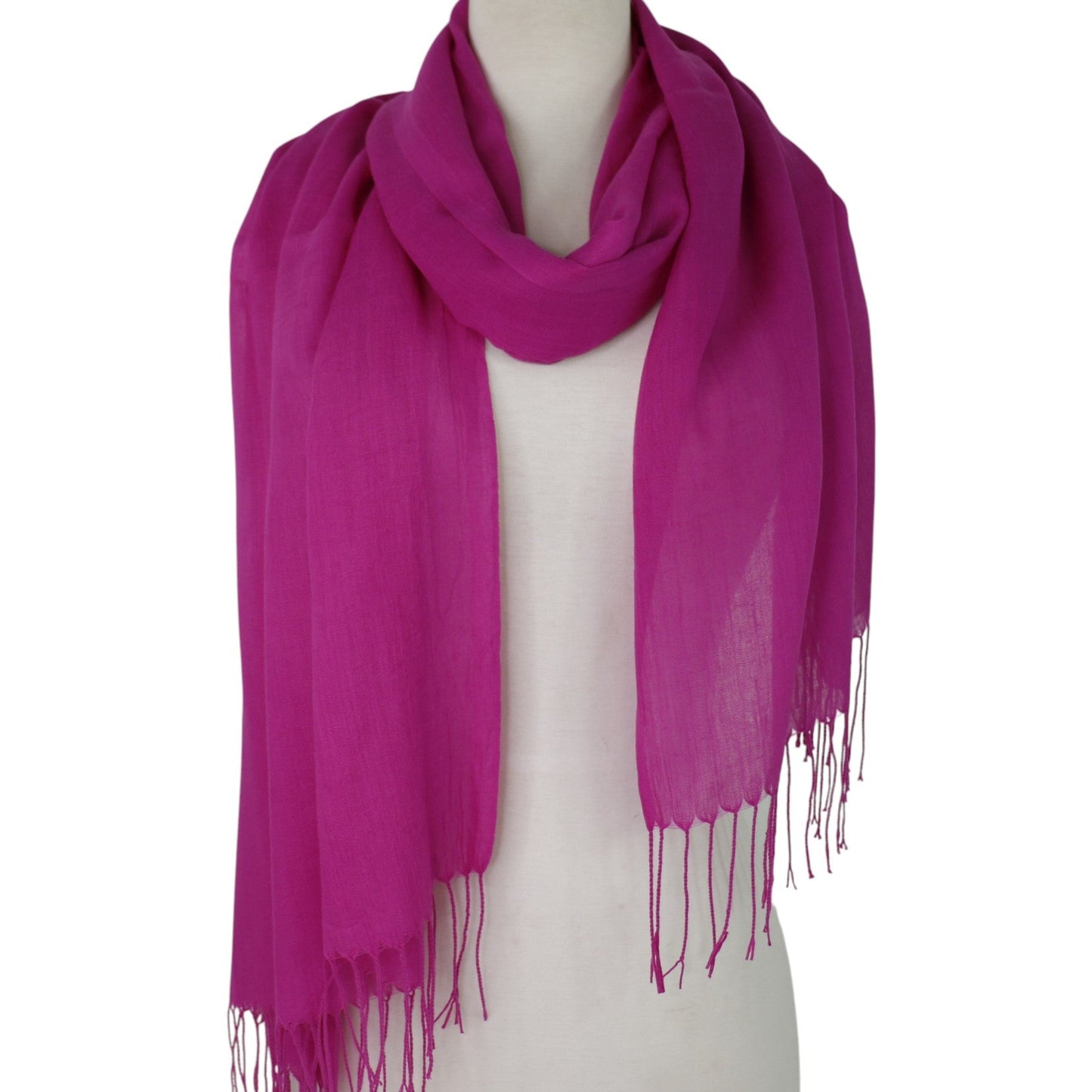 Plain Viscose Scarves VP1211B (12PC)