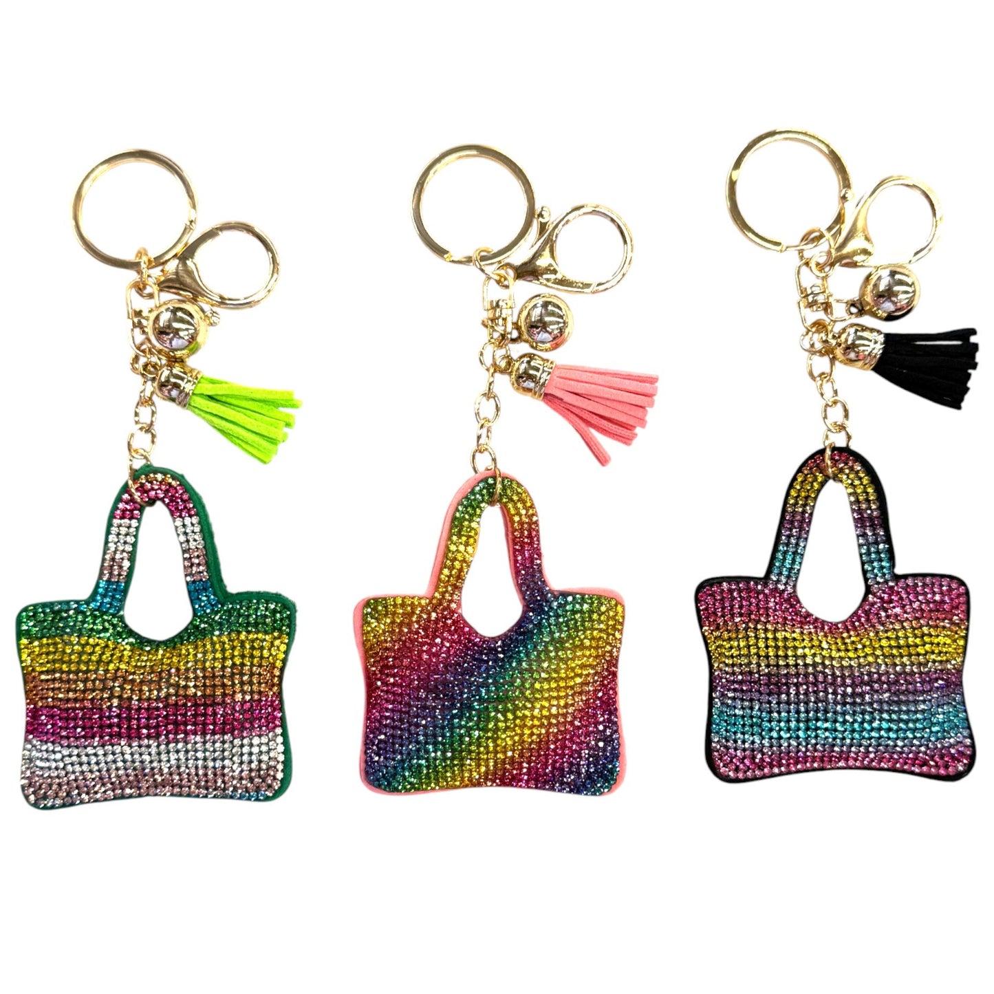 Rhinestone Purse Key Chain KC824-60. (12PC)