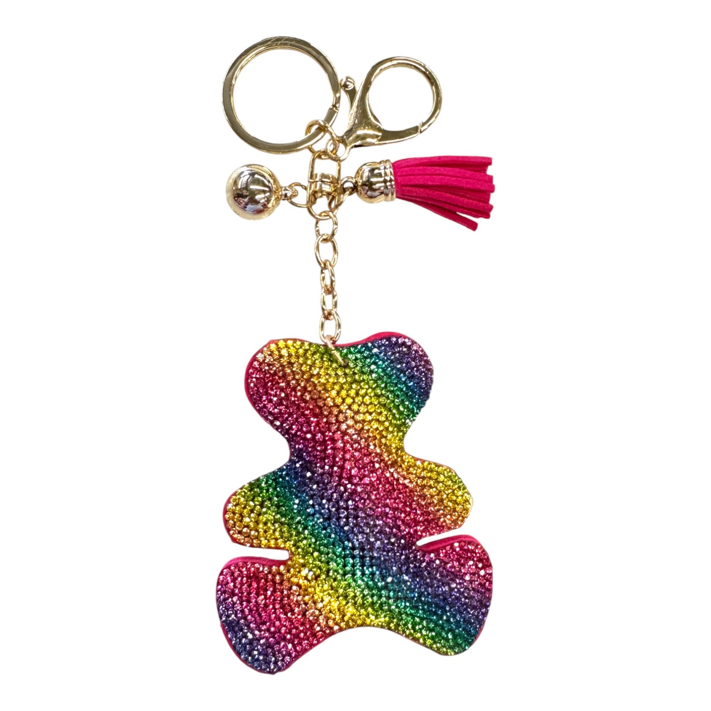 Rhinestone Teddy Bear Key Chain KC824-56. (12PC)