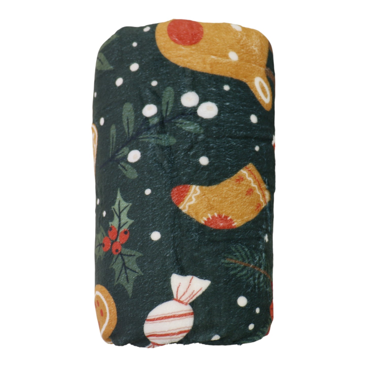 Christmas Gingerbread House and Tree Pattern Blanket SS5902-11(1PC)