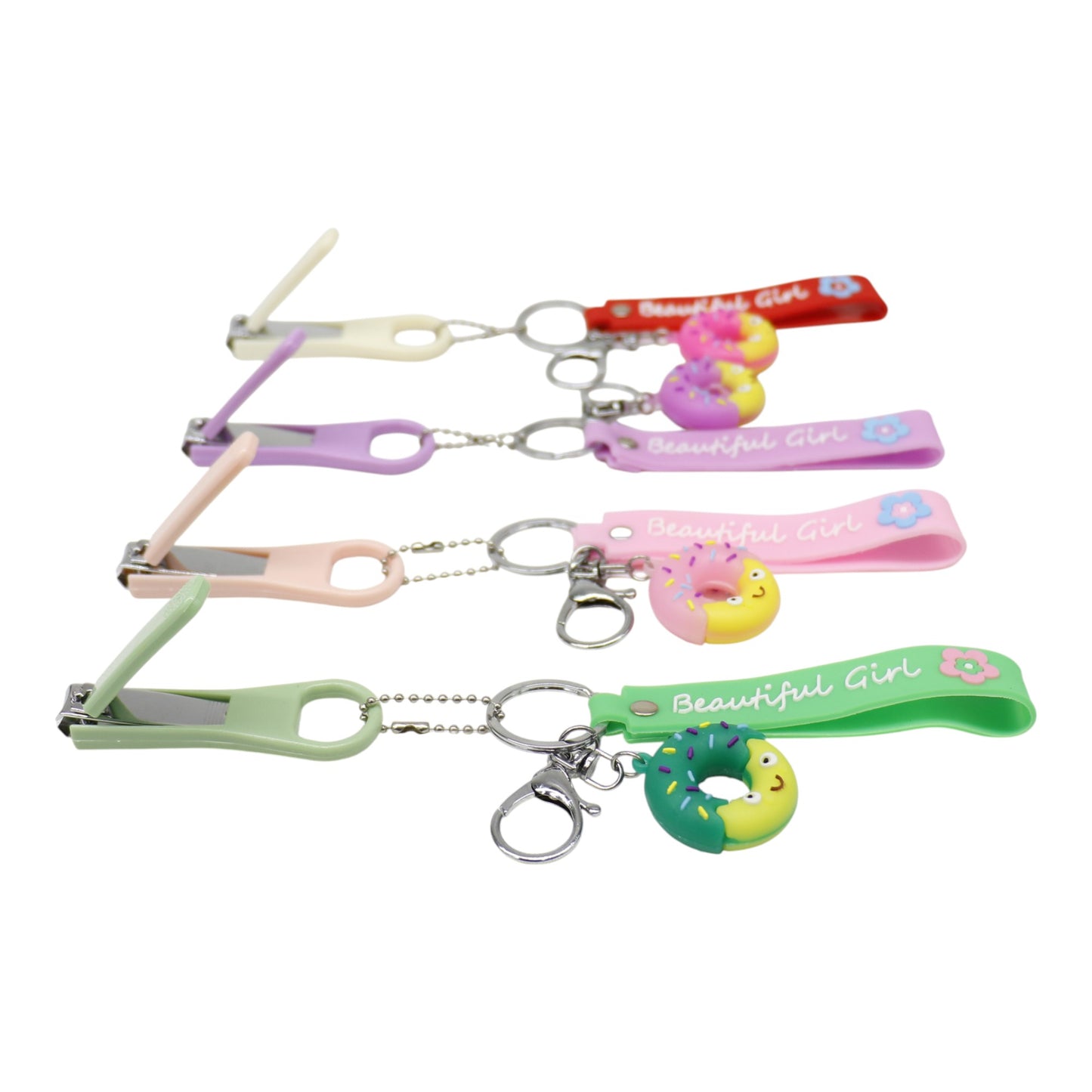 Cute Donut Nail Clipper Key Chain KC803-33. (12PC)