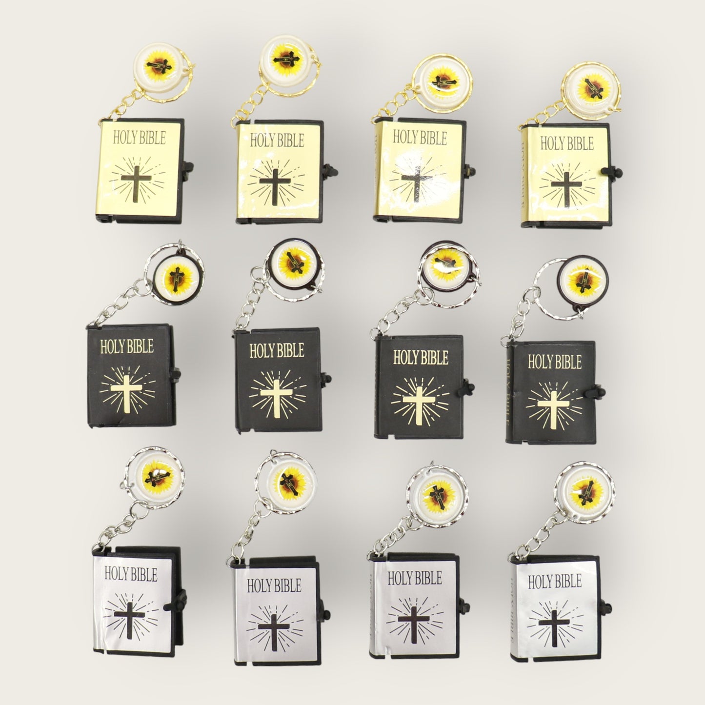 Mini Holy Bible Key Chain JK5910-3 (12PC)