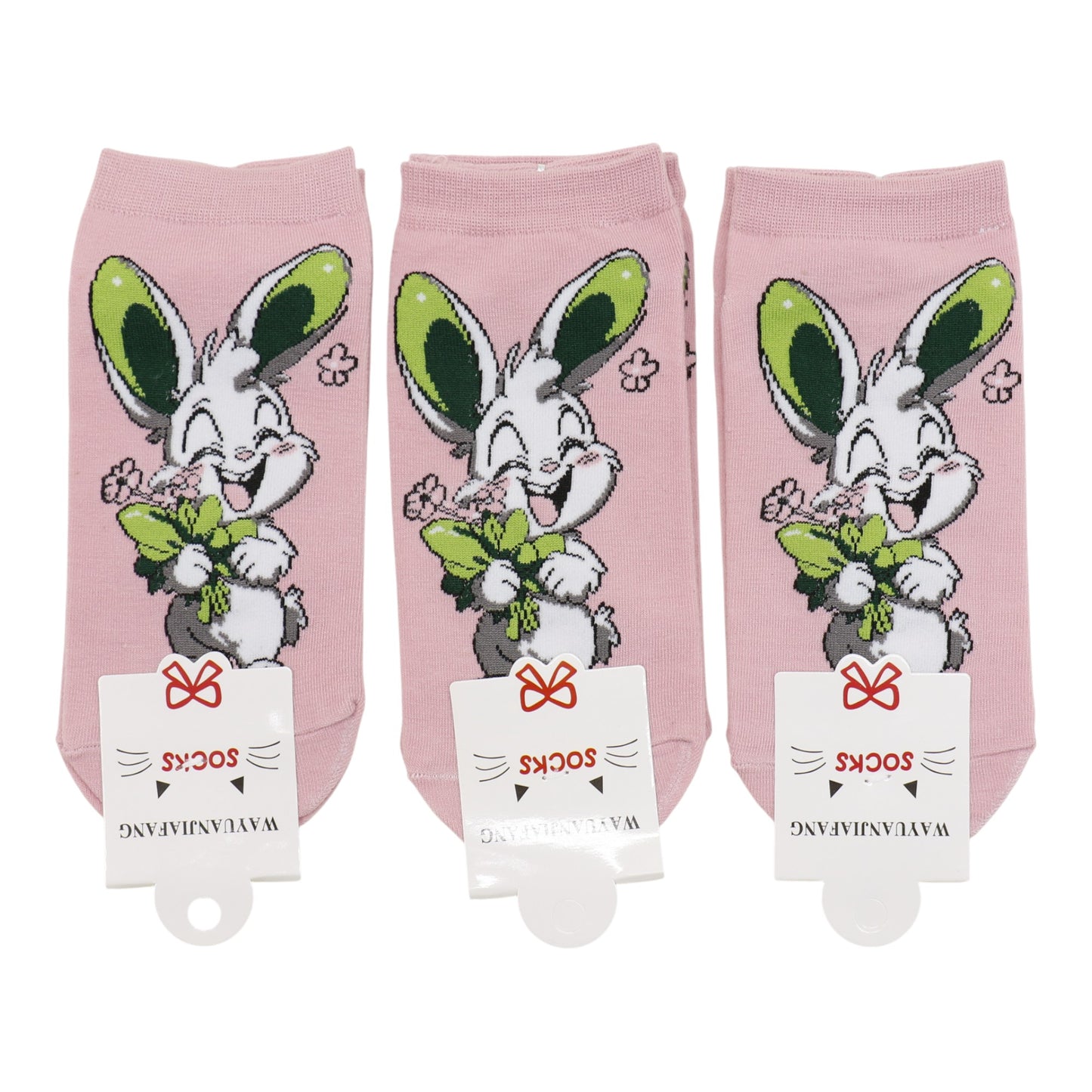 Women's Cute Rabbit Cartoon Socks SK4116-2 (12PC)